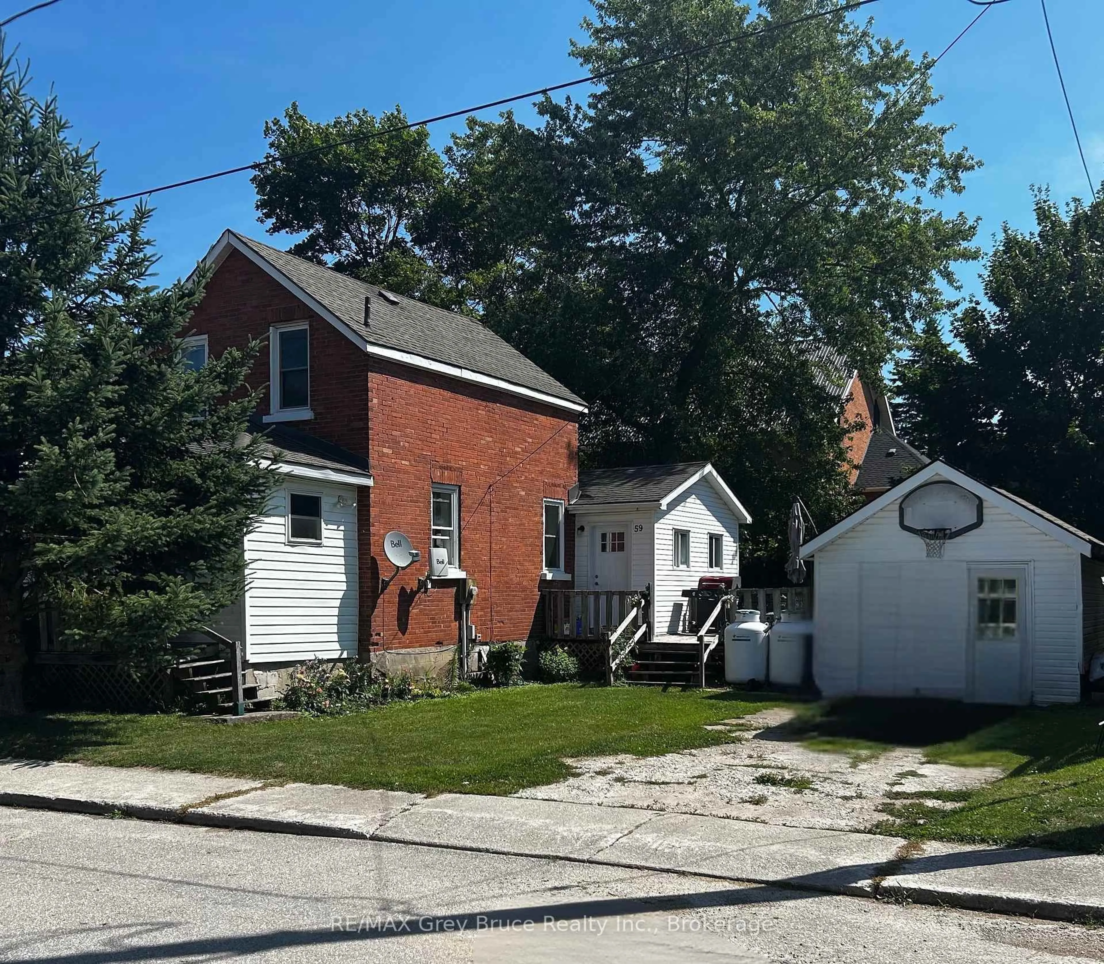 A pic from outside/outdoor area/front of a property/back of a property/a pic from drone, street for 59 3rd Ave Ave, Arran-Elderslie Ontario N0G 1L0