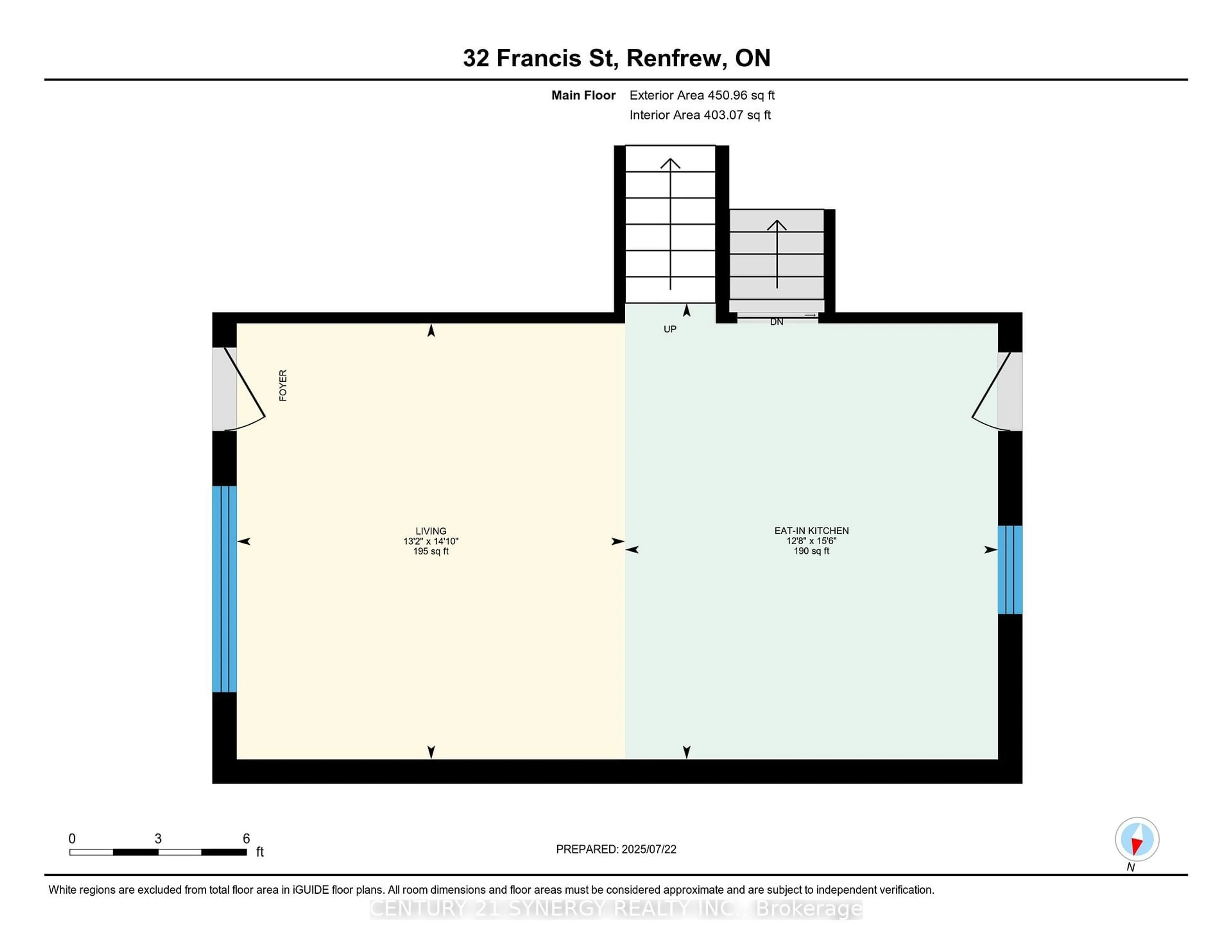 Floor plan for 32 Francis St, Renfrew Ontario K7V 1C2