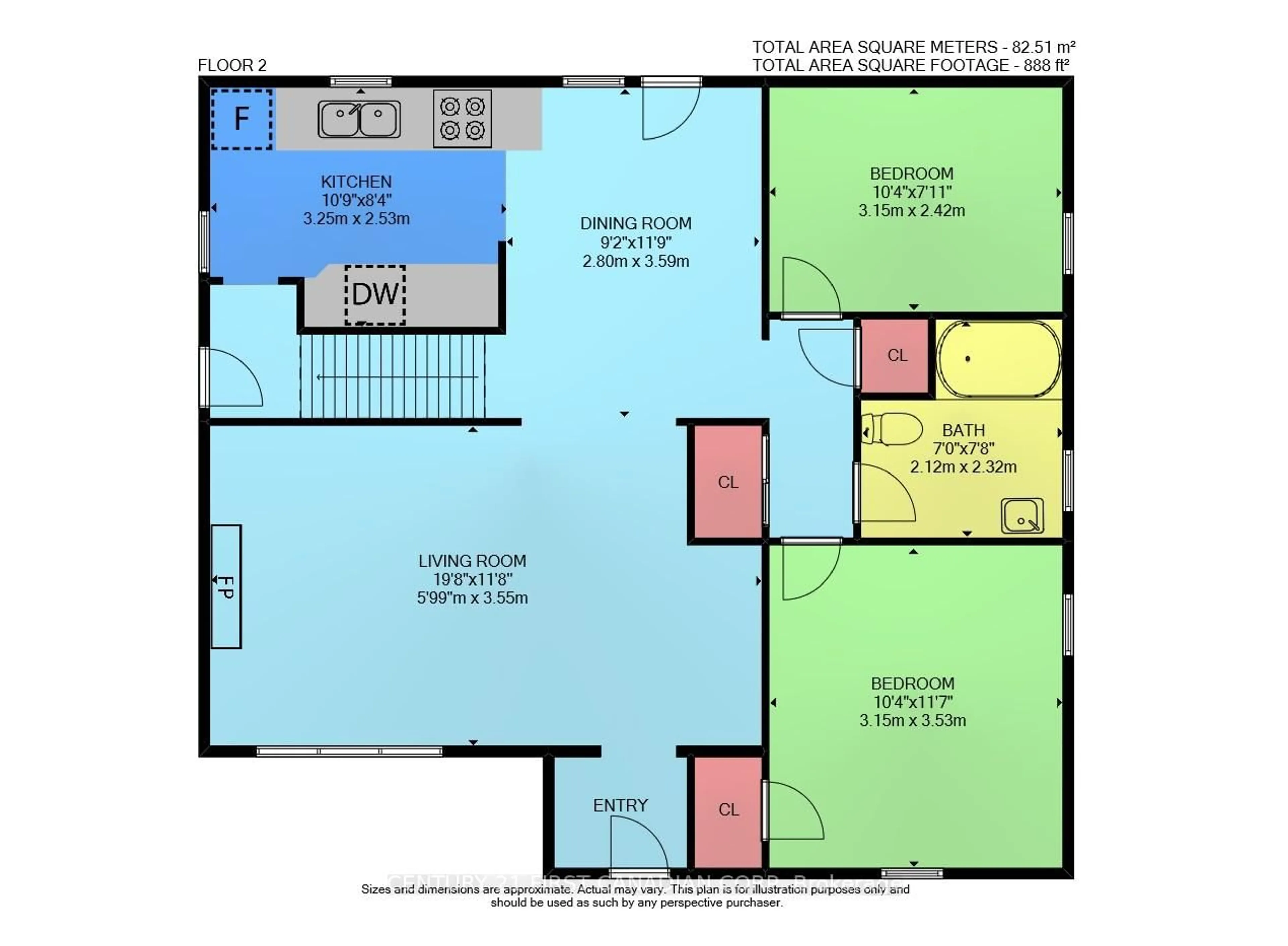 Floor plan for 309 Fairview Ave, London South Ontario N6C 4V1