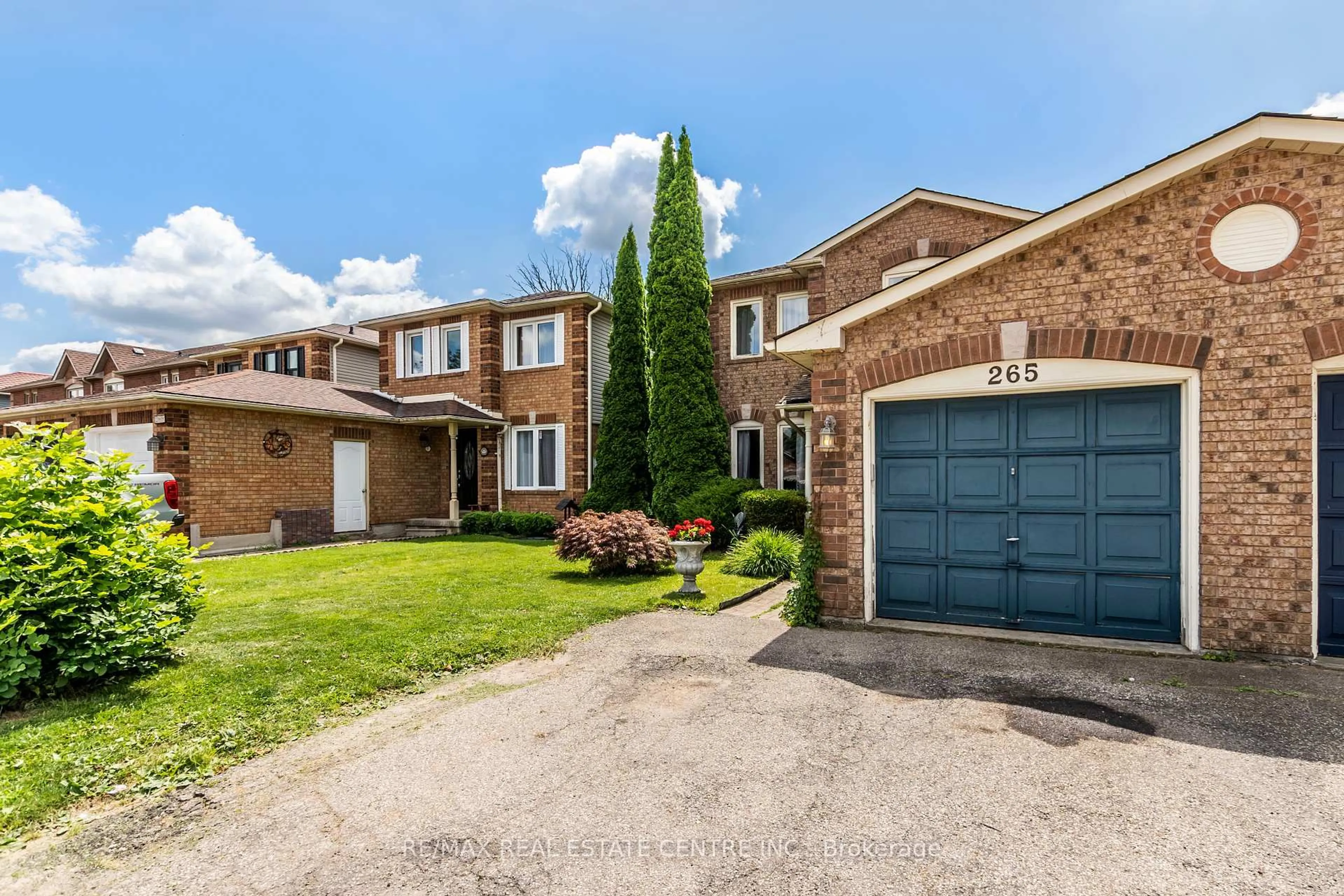 Home with brick exterior material, street for 265 Langlaw Dr, Cambridge Ontario N1P 1B7