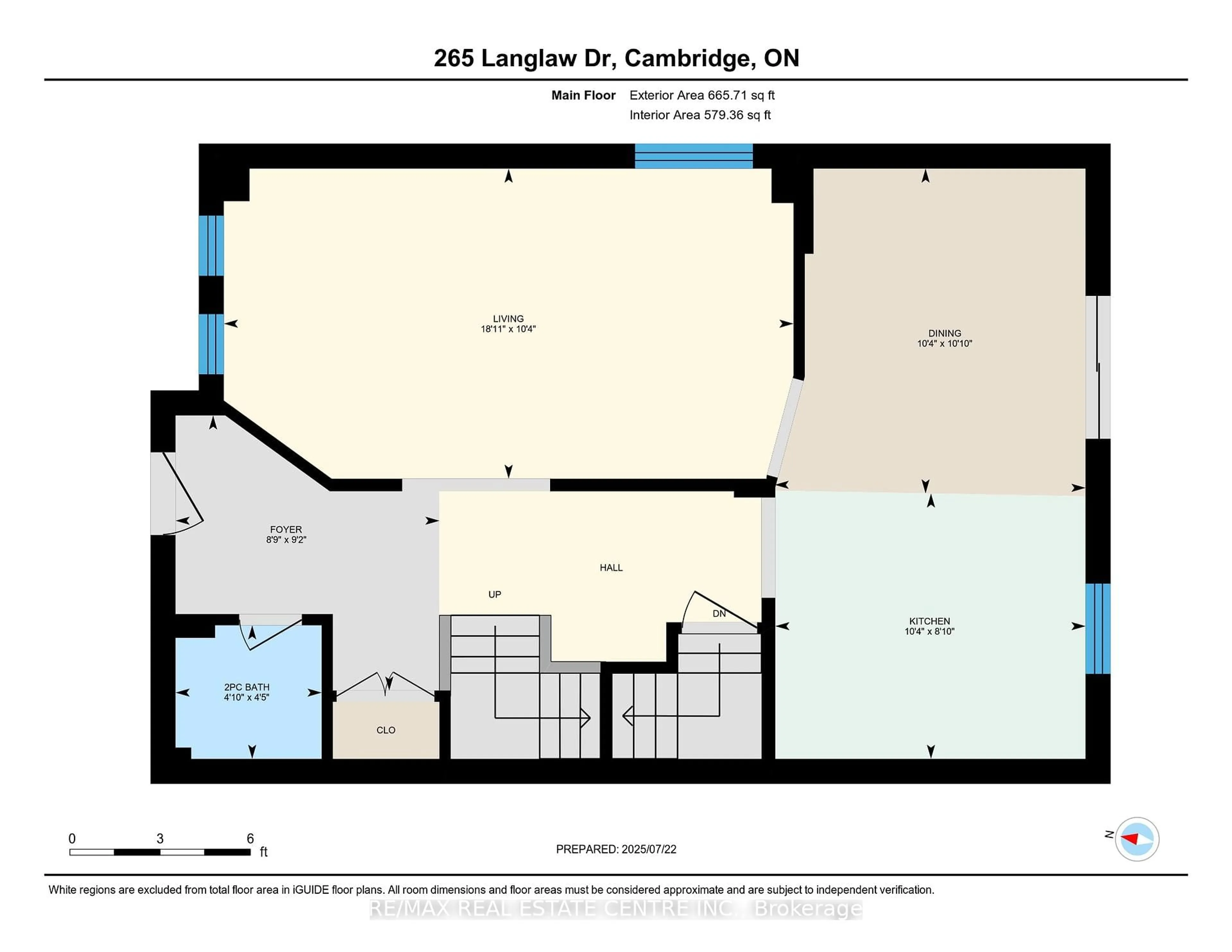 Floor plan for 265 Langlaw Dr, Cambridge Ontario N1P 1B7