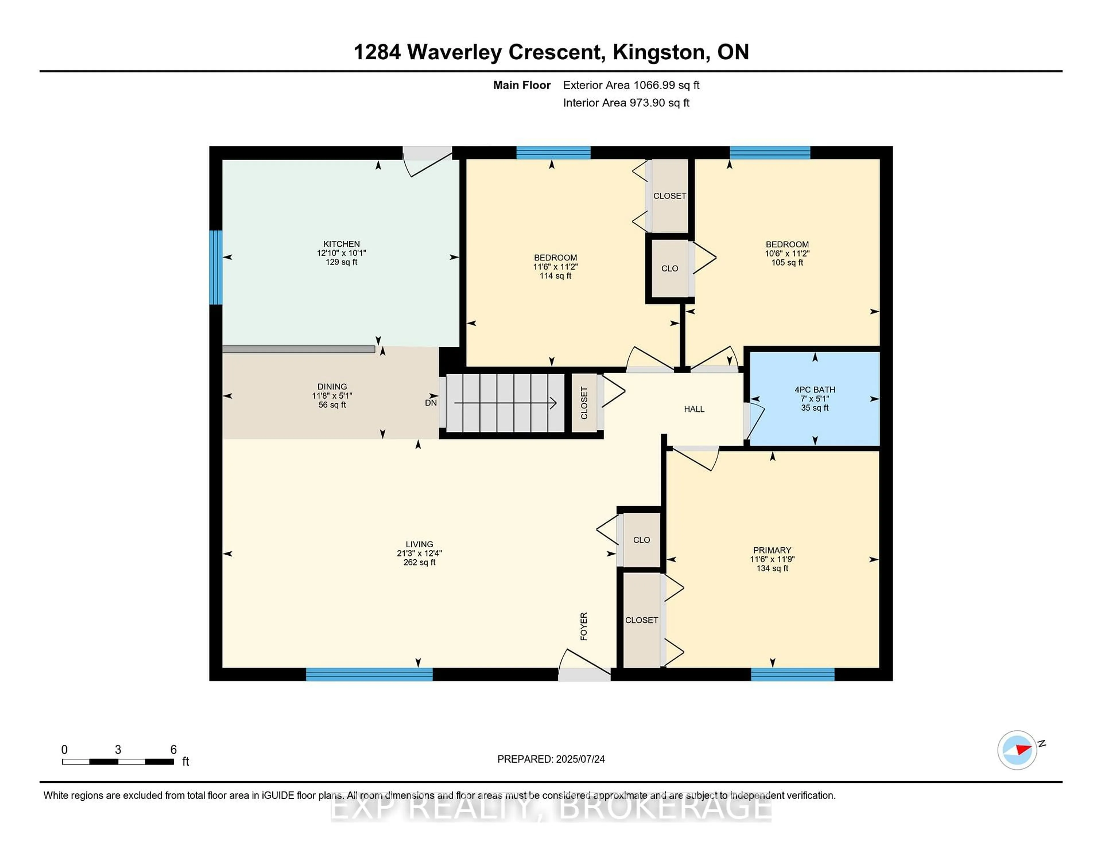 Floor plan for 1284 WAVERLEY Cres, Kingston Ontario K7M 6J6