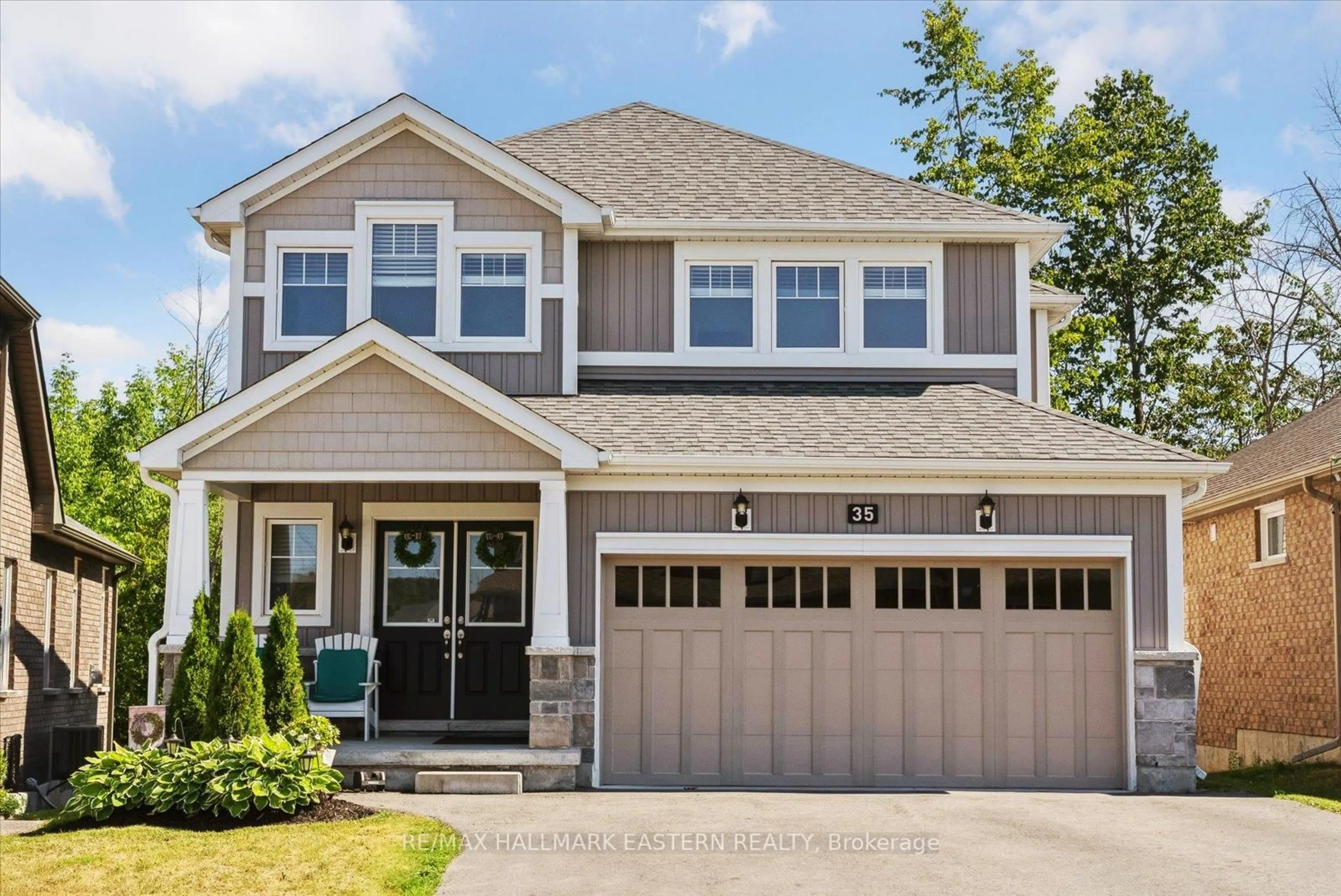 Home with vinyl exterior material, street for 35 Summer Lane, Selwyn Ontario K9L 1K1