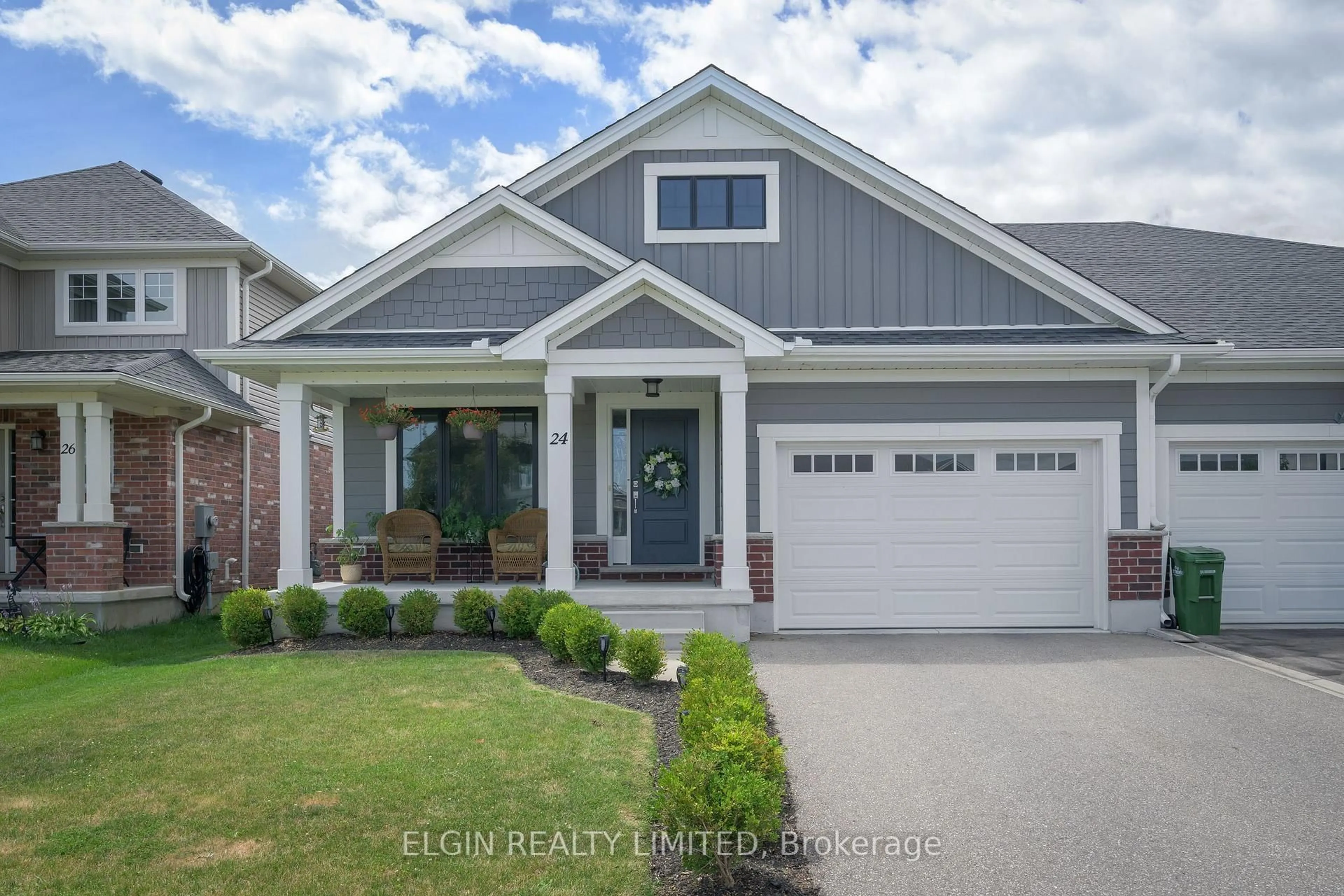 Home with brick exterior material, street for 24 Ashberry Pl, St. Thomas Ontario N5R 0H7