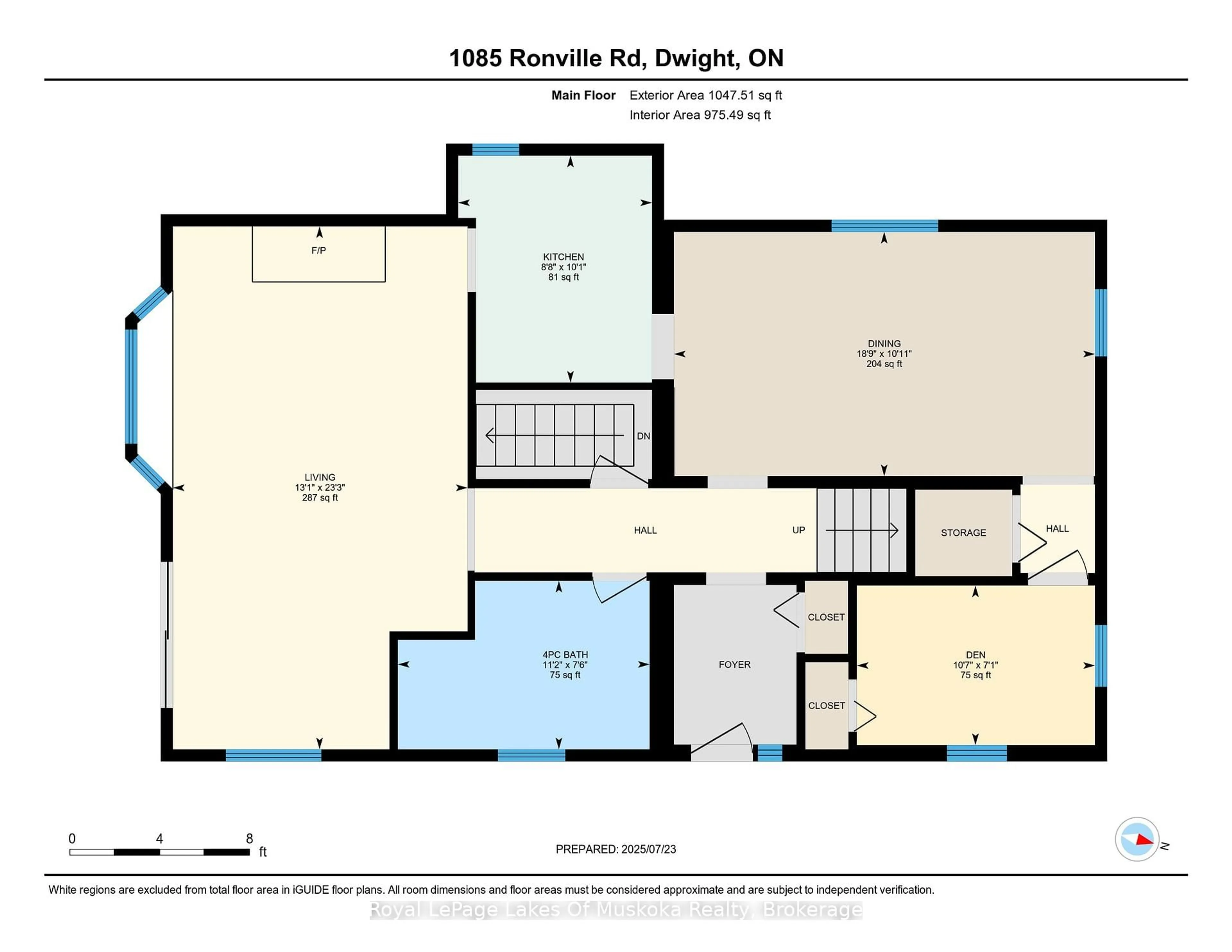 Floor plan for 1085 Ronville Rd, Lake of Bays Ontario P0A 1H0