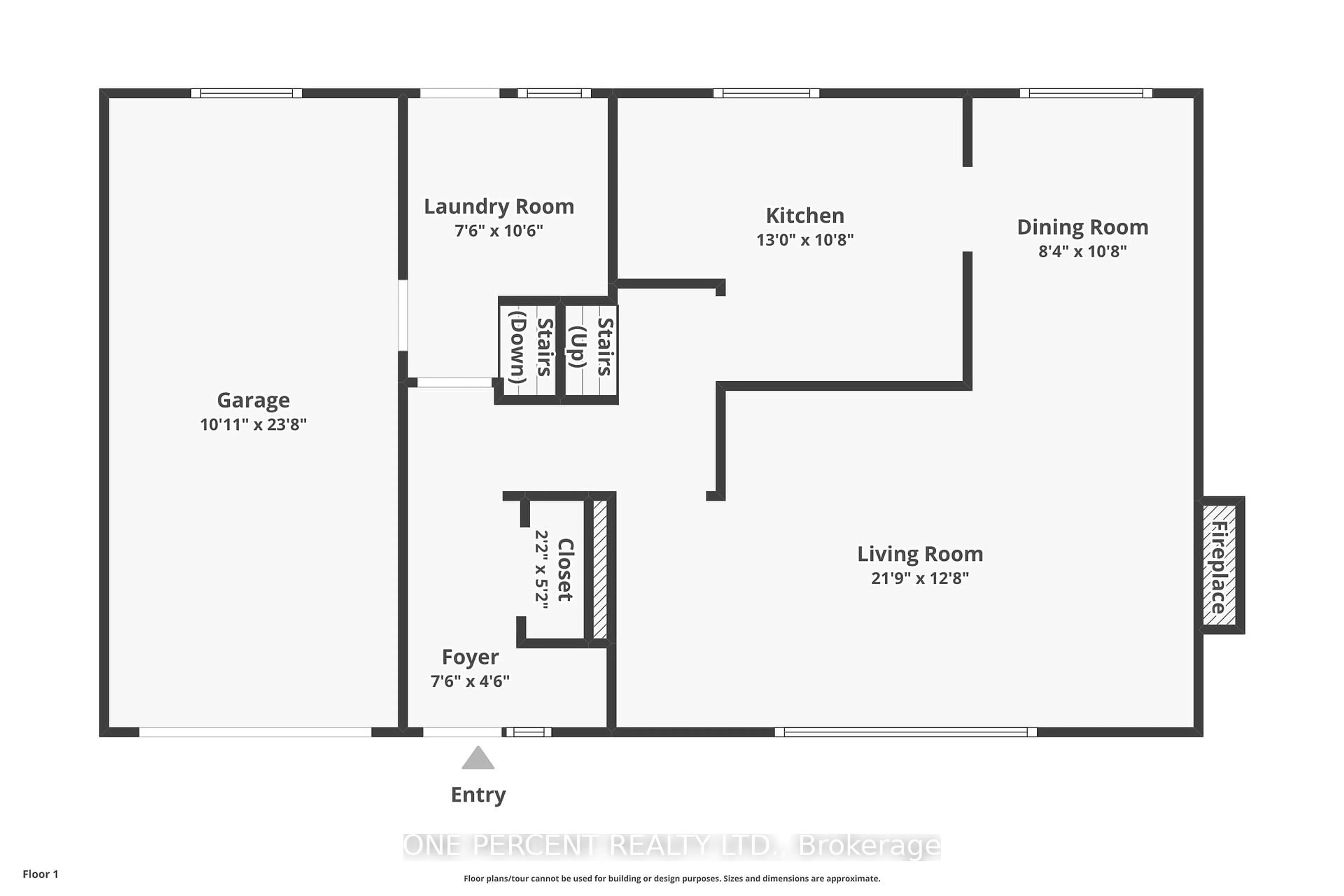 Floor plan for 1244 Joyce Cres, Ottawa Ontario K2C 2M9