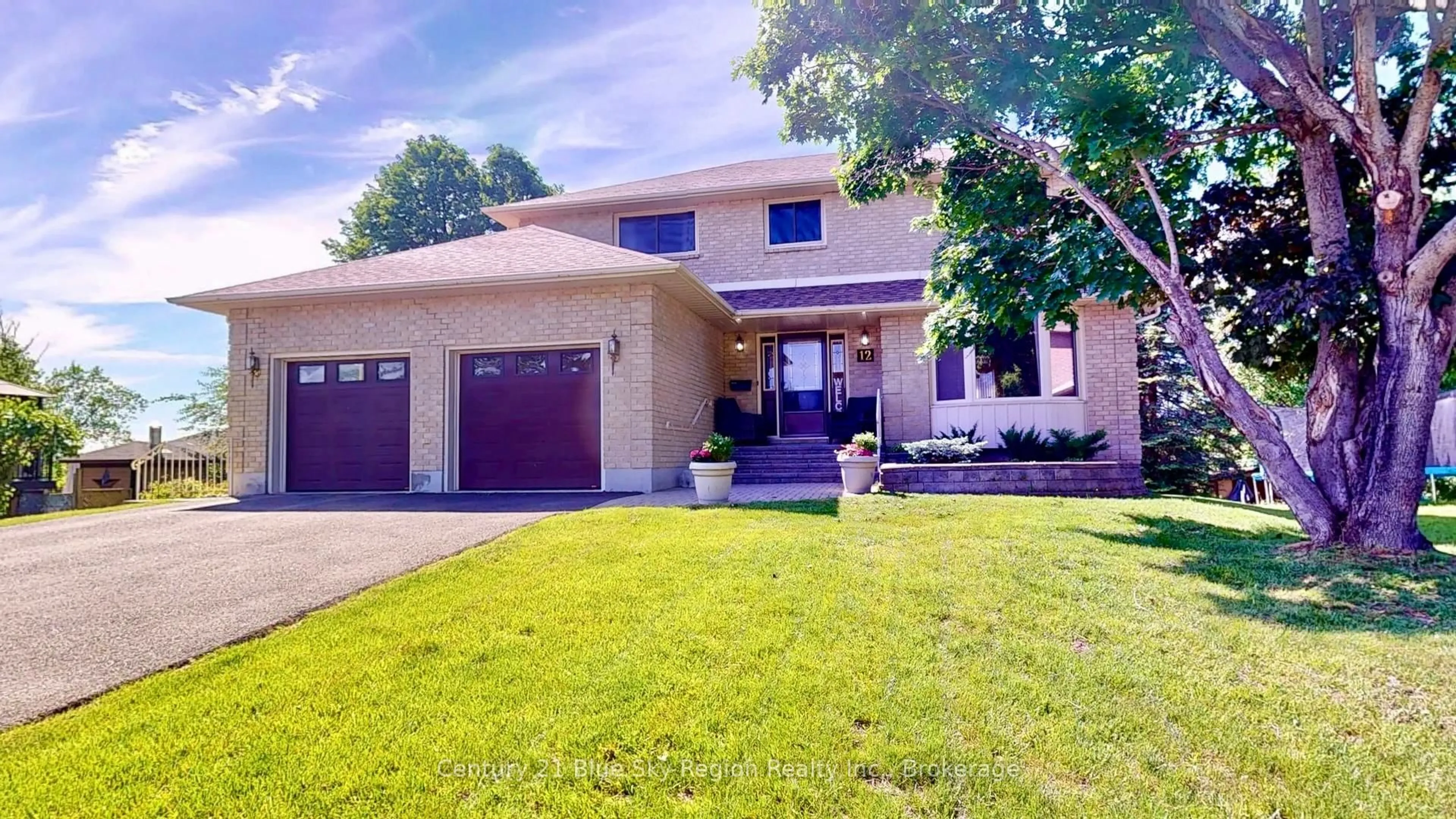 Home with brick exterior material, street for 12 Vivyenne Crt, North Bay Ontario P1A 4J2
