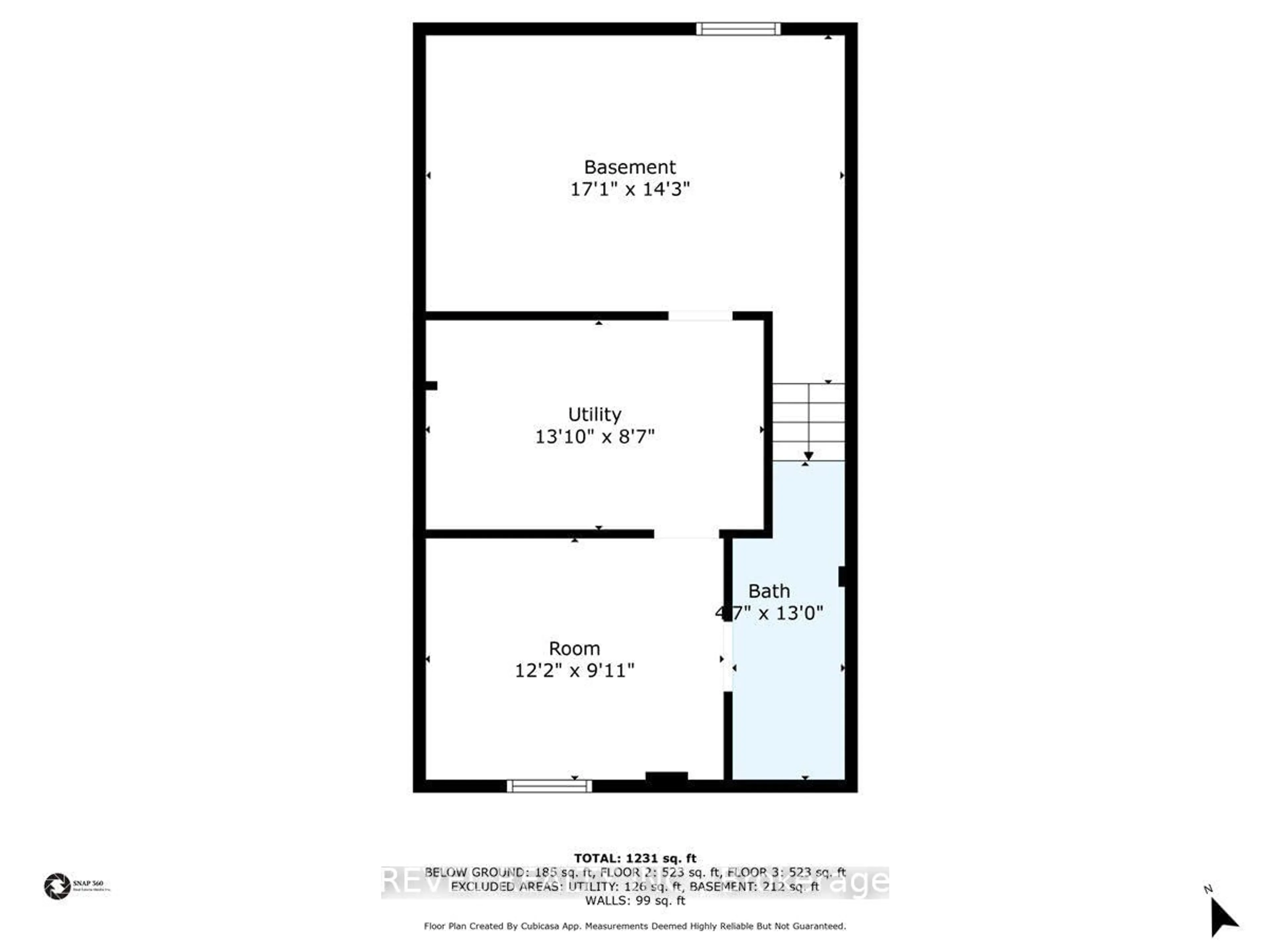 Floor plan for 30 Regent Ave #28A, Hamilton Ontario L9B 1B3