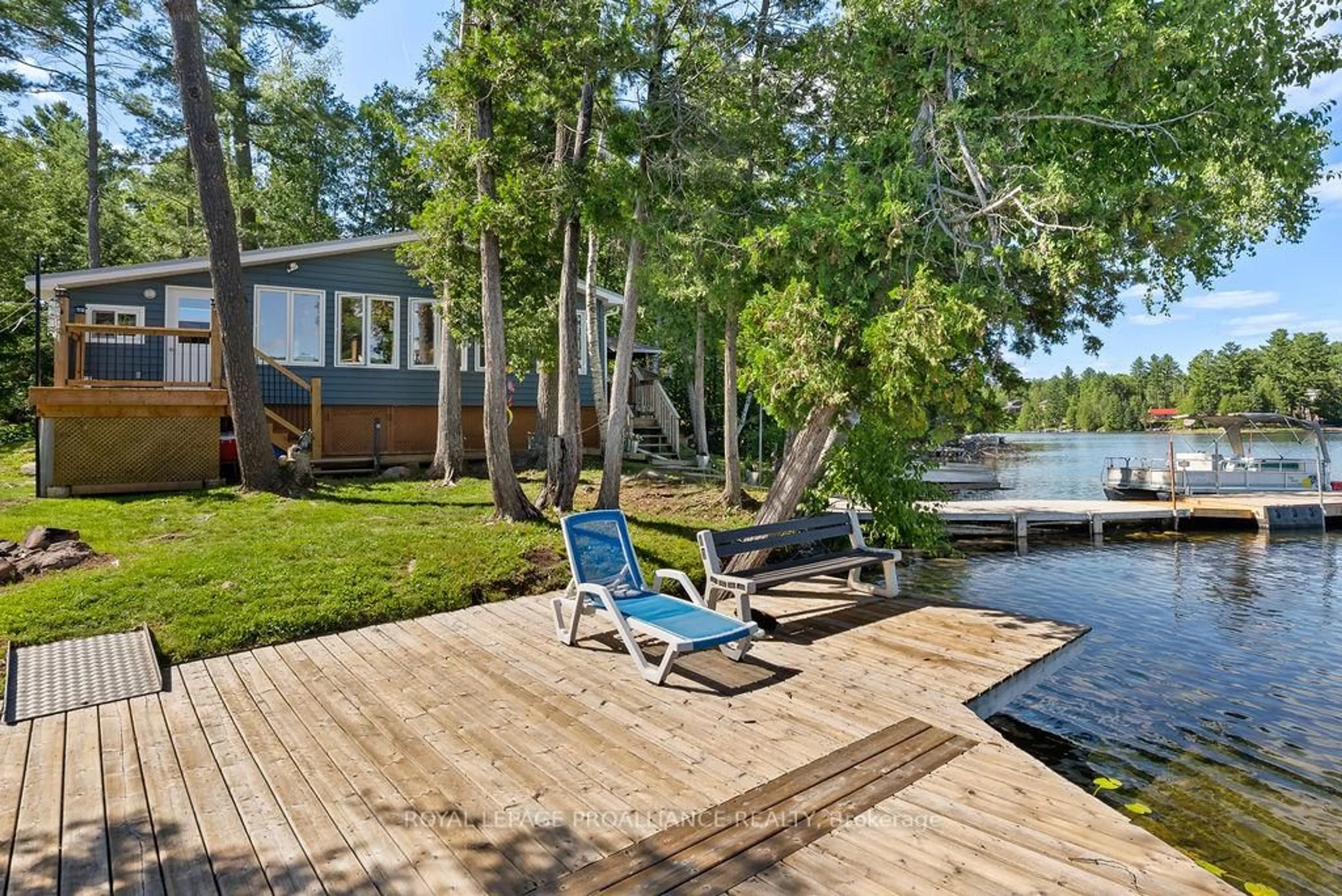 Patio, water/lake/river/ocean view for 5 Water - Gunter Lake, Hastings Ontario K0L 1W0