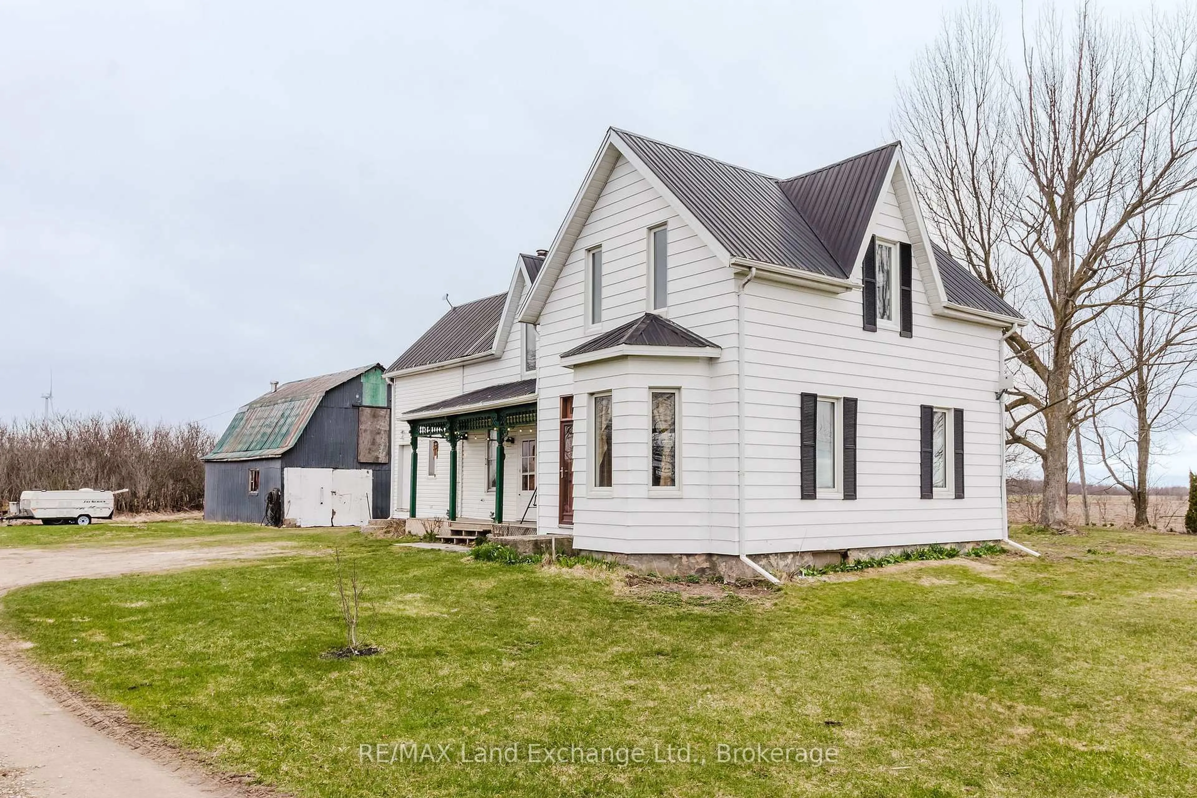 A pic from outside/outdoor area/front of a property/back of a property/a pic from drone, street for 887 10th Concession, Kincardine Ontario N0G 2N0