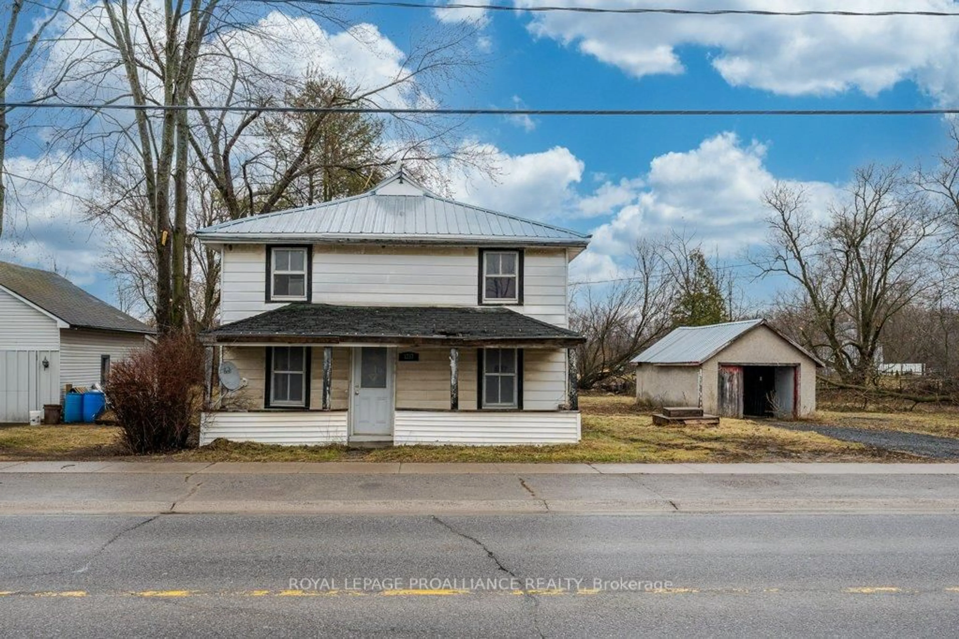 A pic from outside/outdoor area/front of a property/back of a property/a pic from drone, street for 3217 County Road 41, Greater Napanee Ontario K0K 2W0