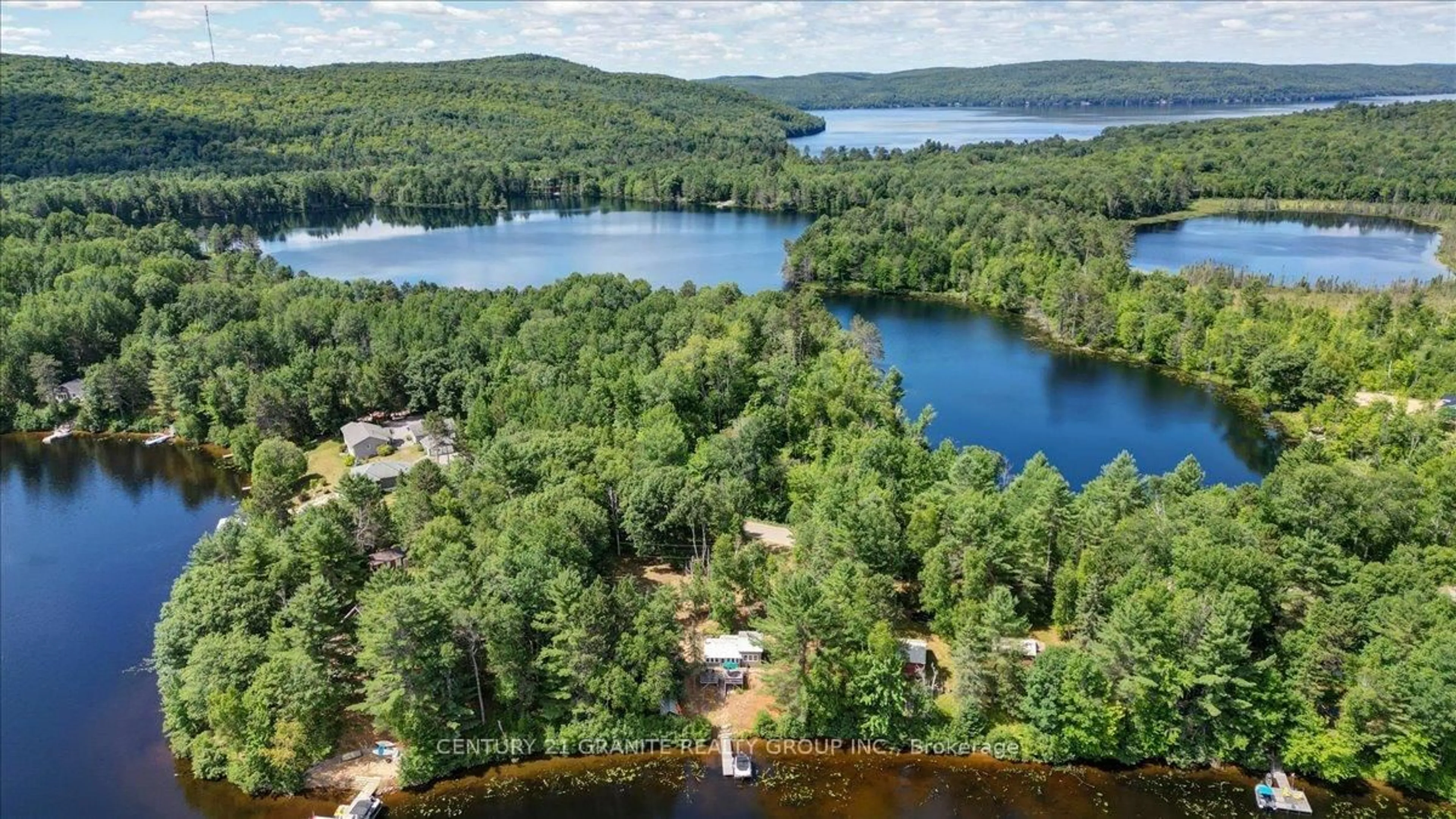 A pic from outside/outdoor area/front of a property/back of a property/a pic from drone, water/lake/river/ocean view for 707 Tamarack Rd, Barry's Bay Ontario K0J 1B0