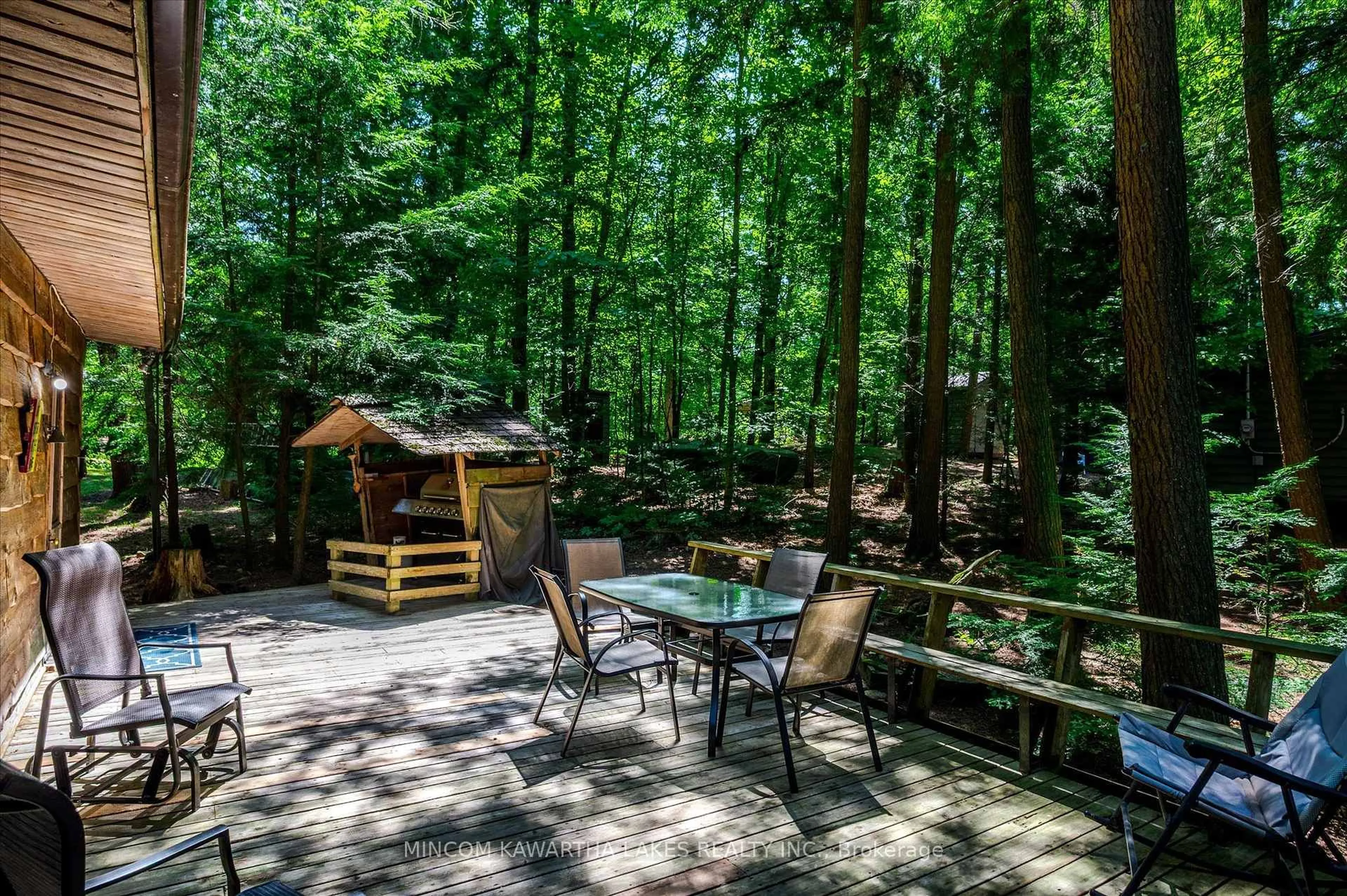 Patio, forest/trees view for 217 Pine Is Kosh Lk, Havelock-Belmont-Methuen Ontario K0L 2H0