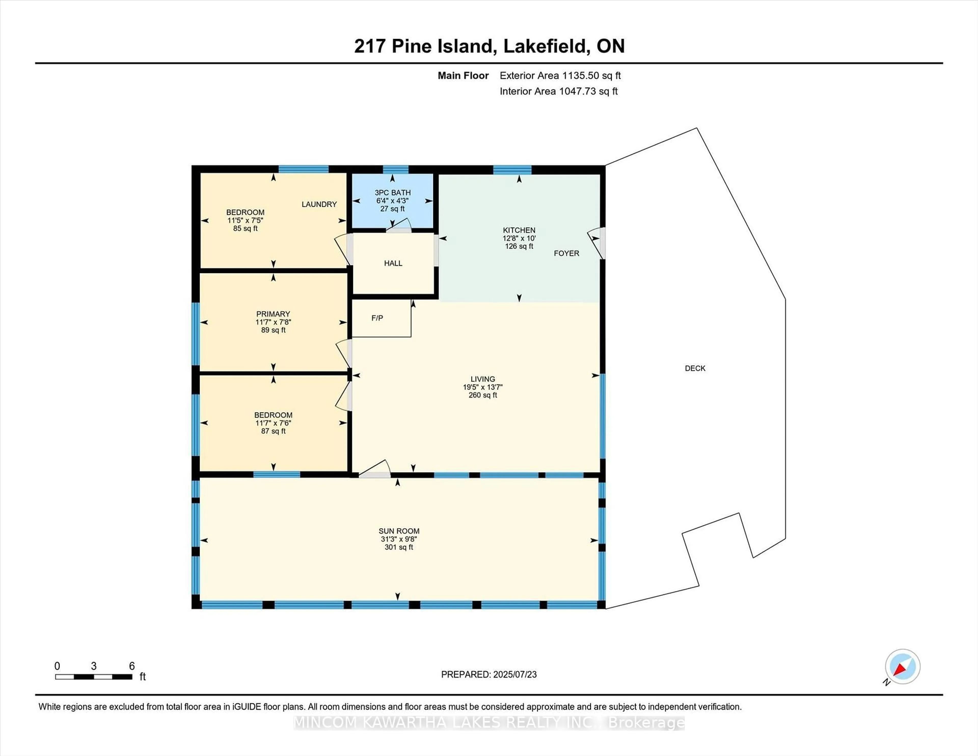 Floor plan for 217 Pine Is Kosh Lk, Havelock-Belmont-Methuen Ontario K0L 2H0