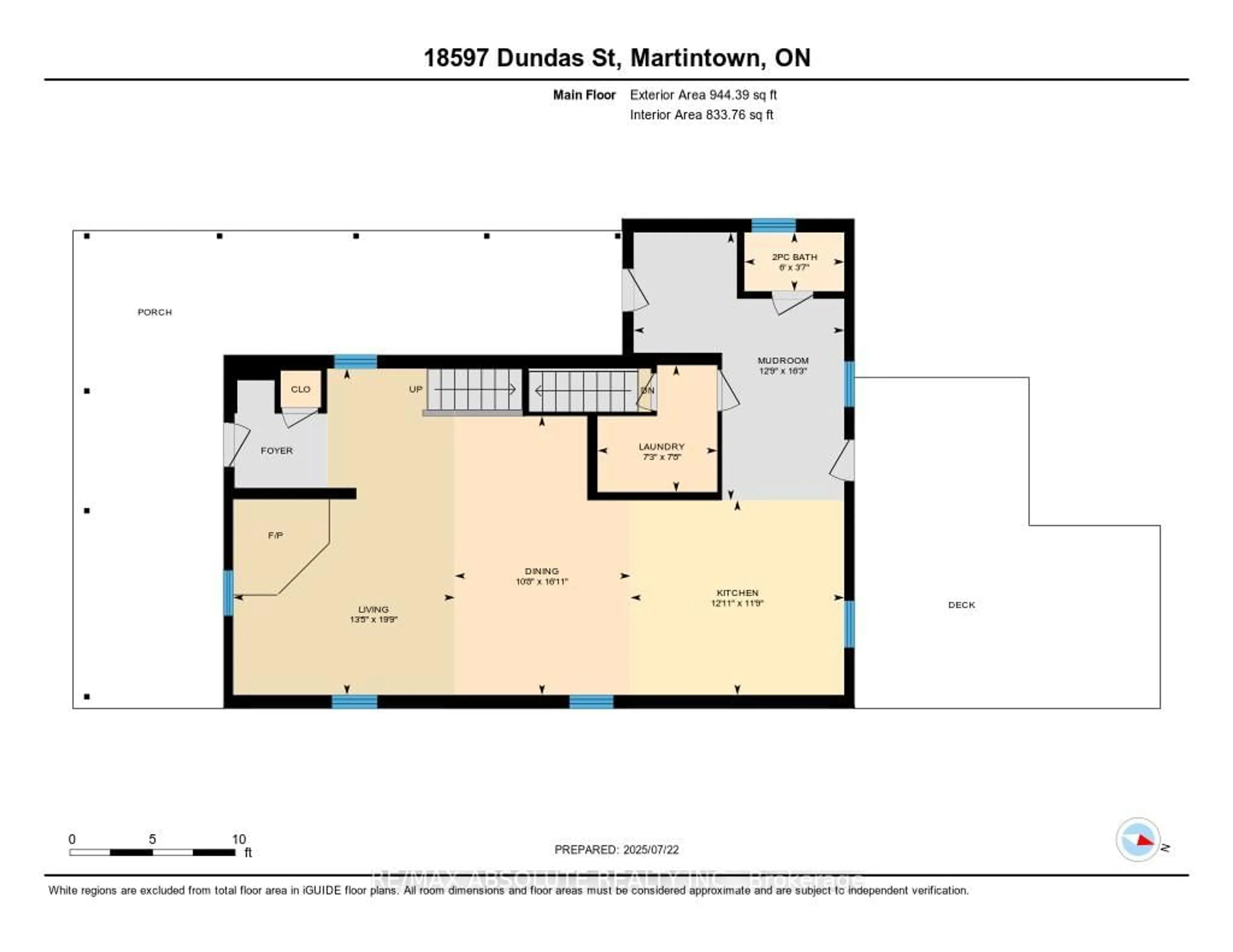 Floor plan for 18597 Dundas St, South Glengarry Ontario K0C 1S0