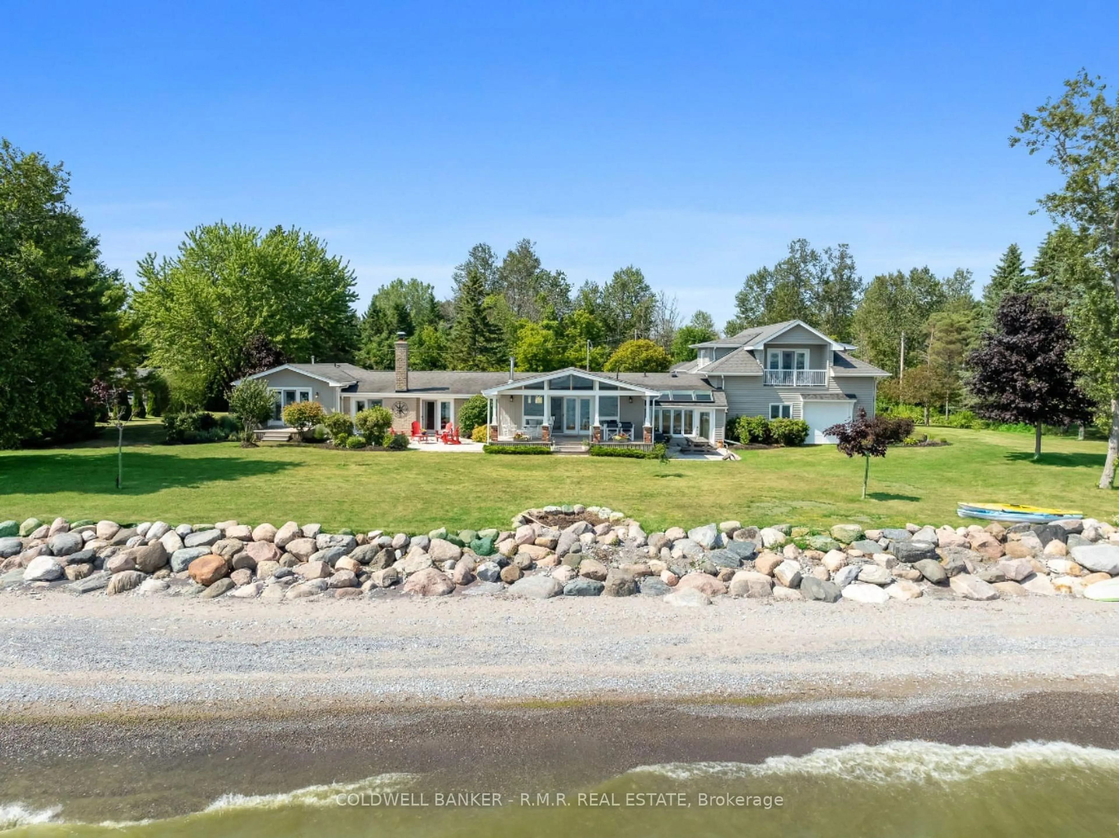 A pic from outside/outdoor area/front of a property/back of a property/a pic from drone, water/lake/river/ocean view for 1044C Port Britain Rd, Port Hope Ontario L1A 3V7