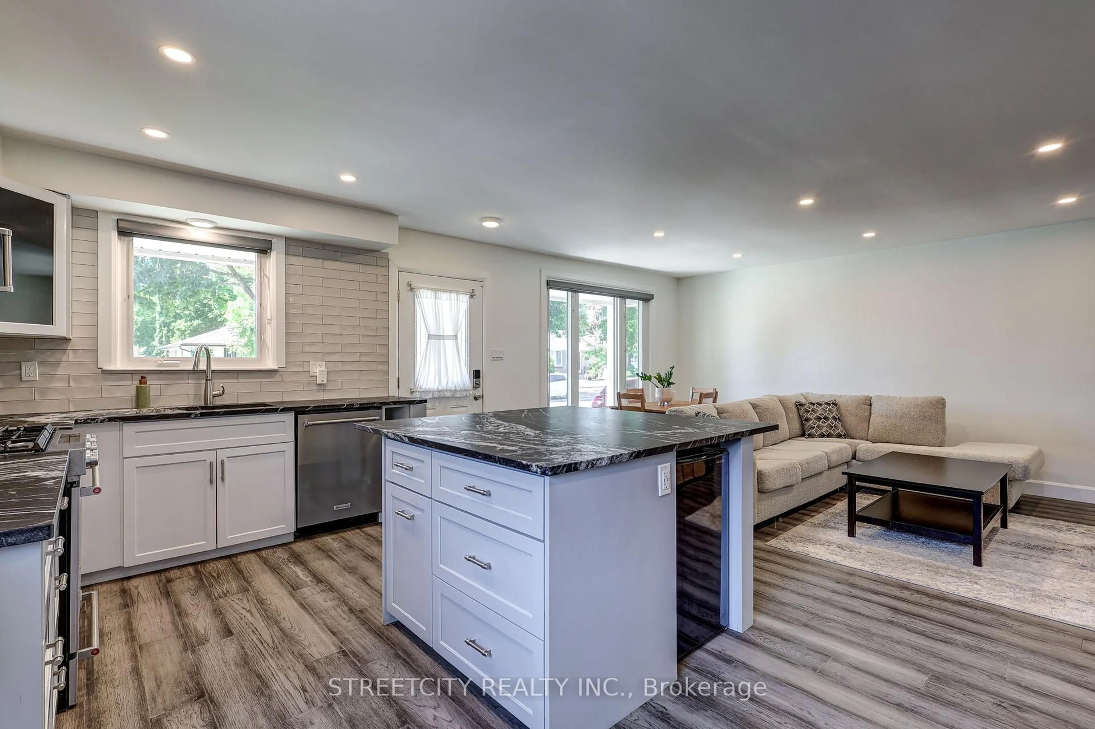 Open concept kitchen, ceramic/tile floor for 166 Speight Blvd, London East Ontario N5V 3J5