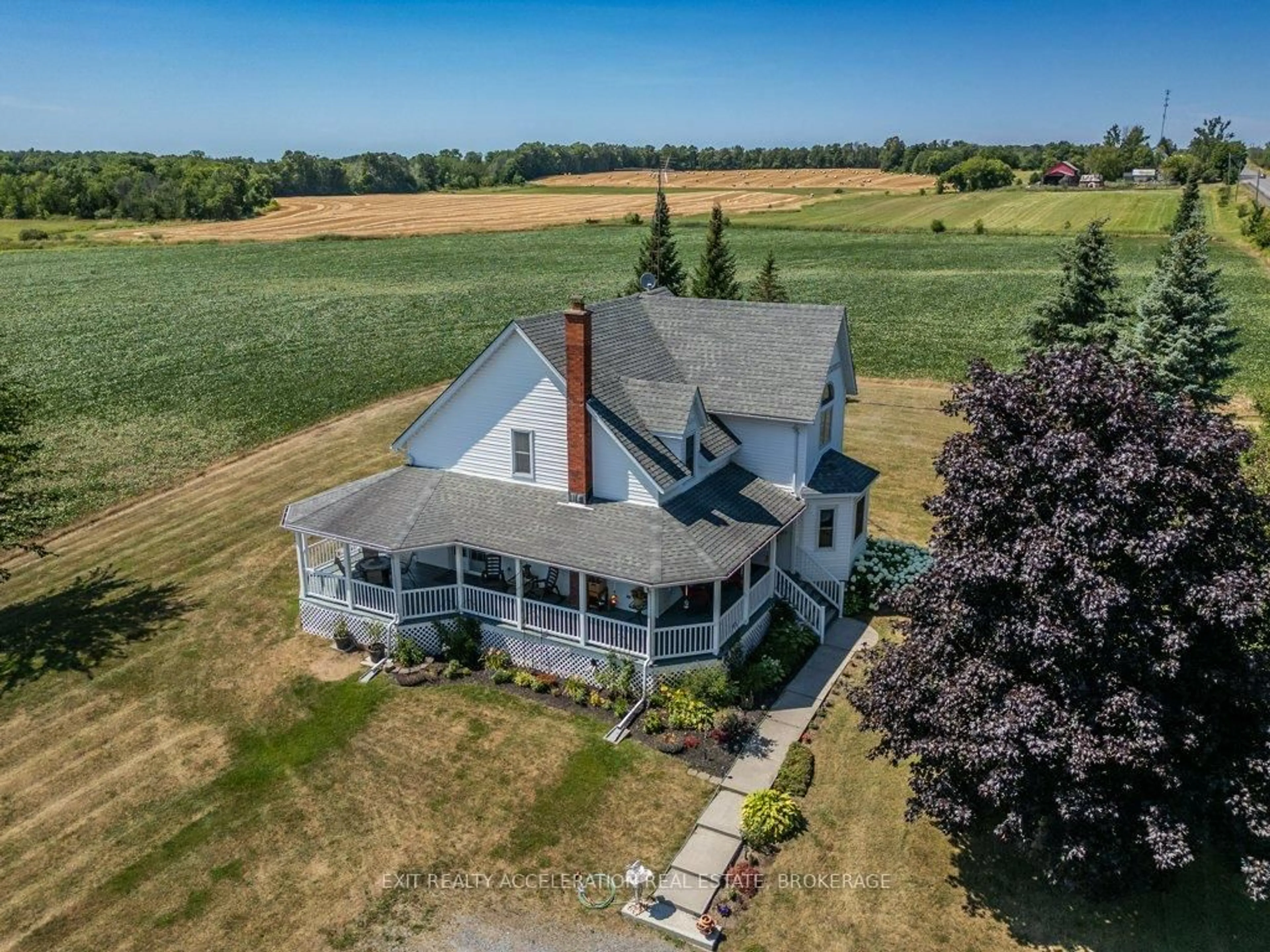 A pic from outside/outdoor area/front of a property/back of a property/a pic from drone, building for 2492 County Rd 41, Greater Napanee Ontario K0K 2W0