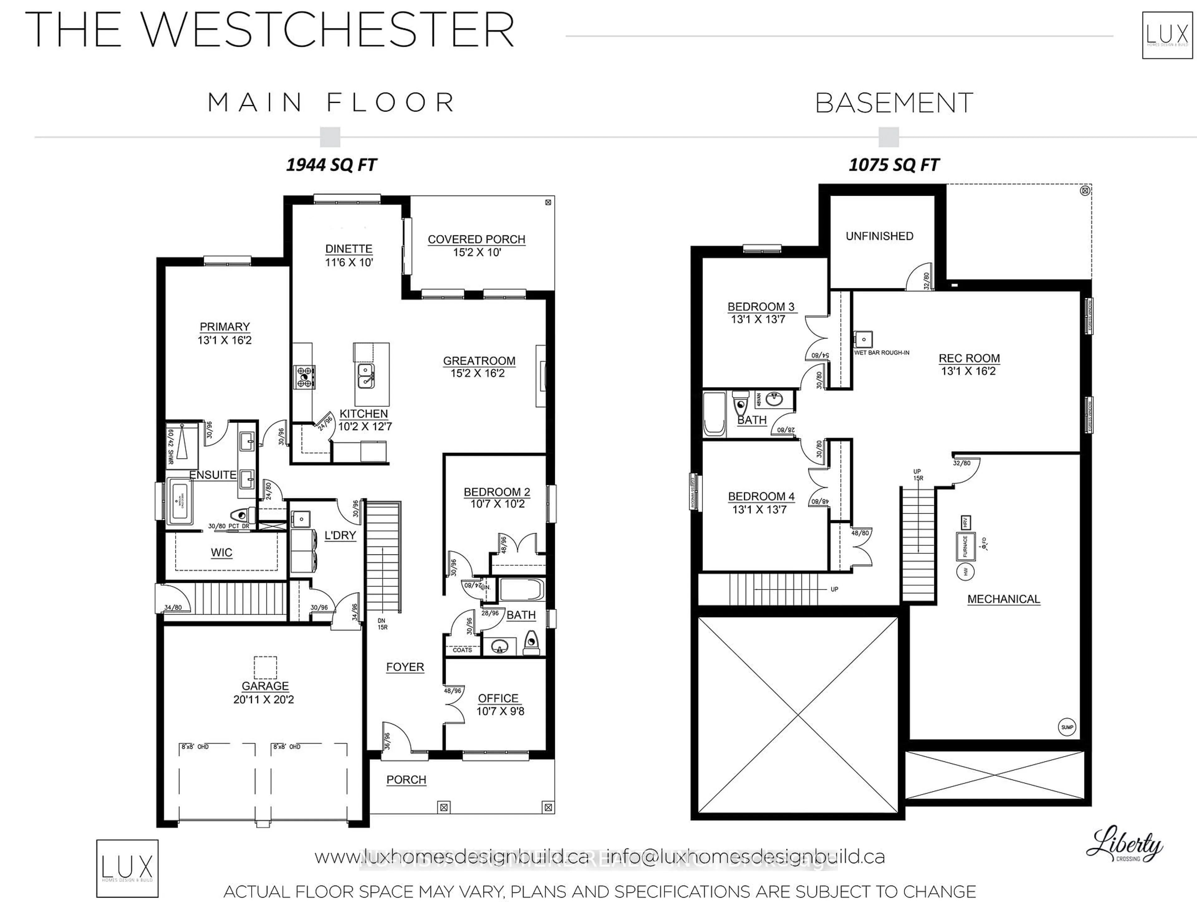 Floor plan for 4372 GREEN Bend, London South Ontario N6P 0L1