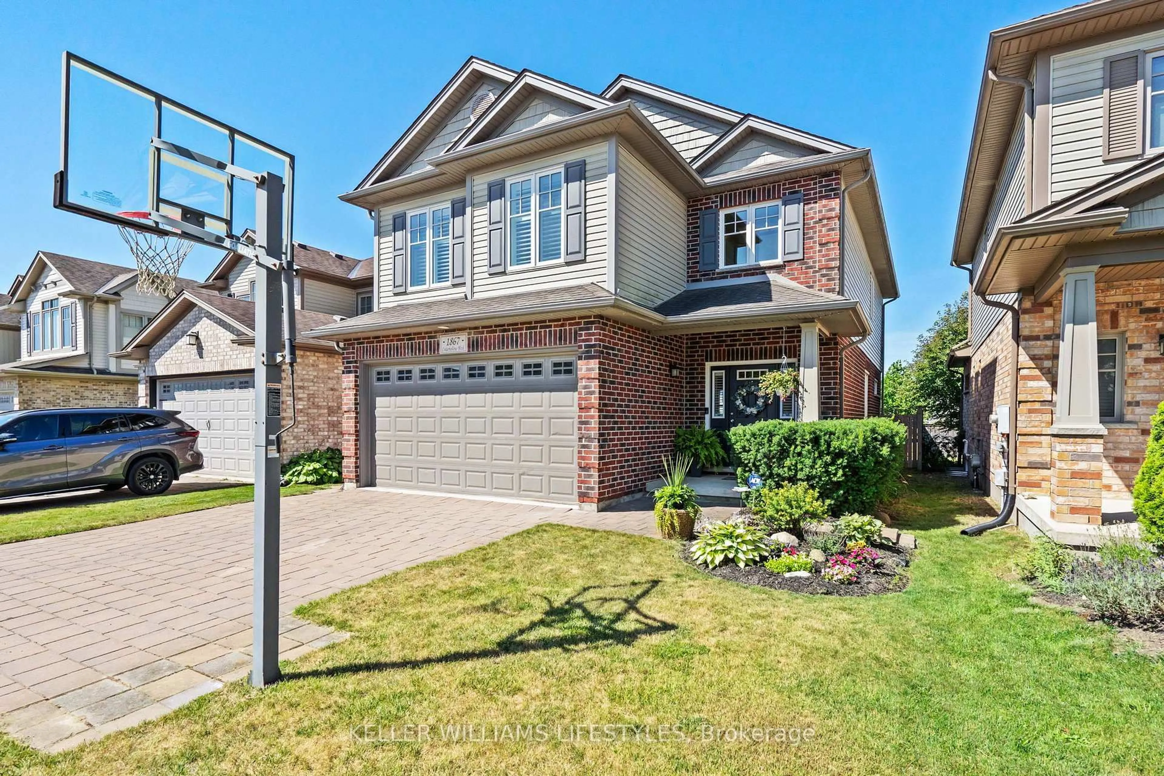 Home with brick exterior material, street for 1867 Cedarhollow Blvd, London North Ontario N5X 0C6