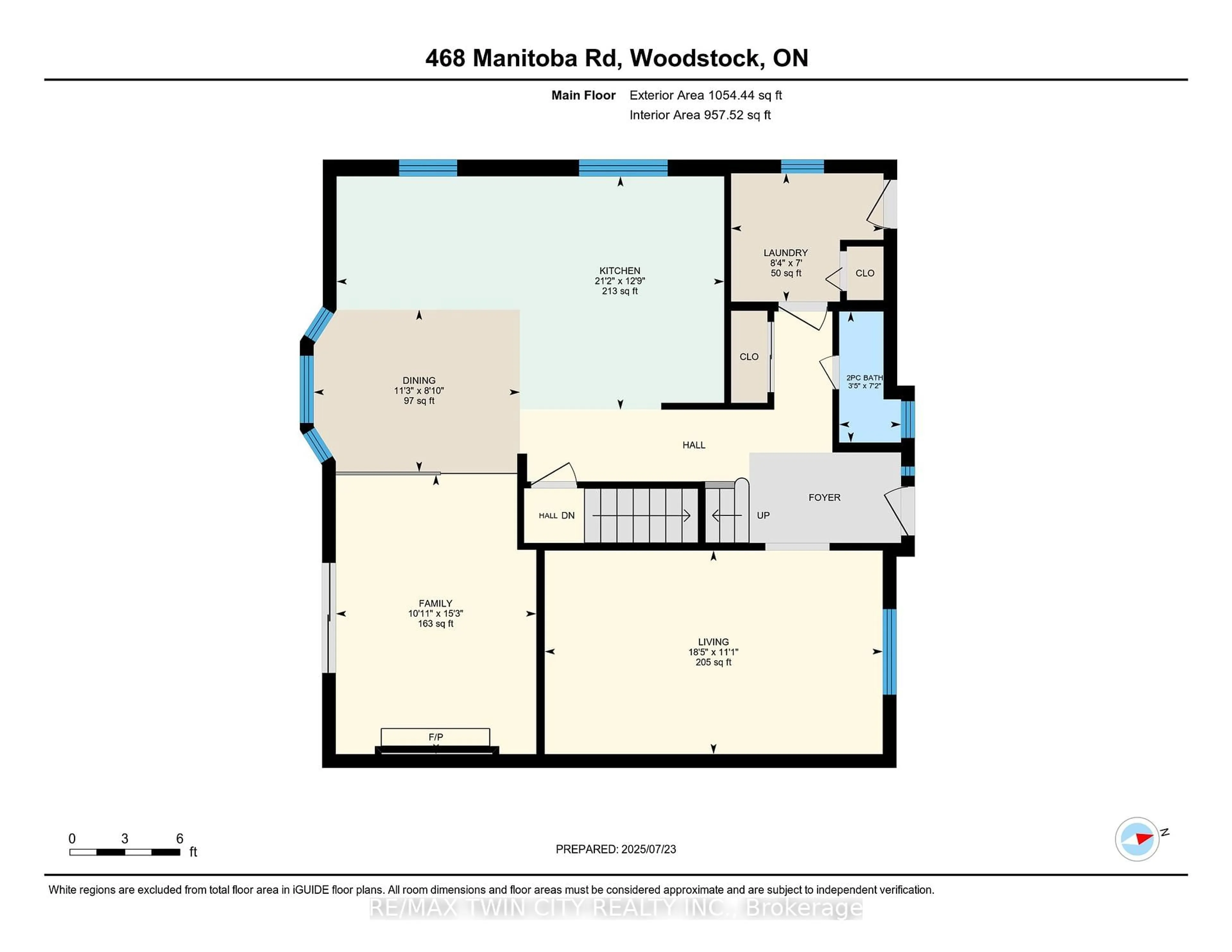 Floor plan for 468 Manitoba Rd, Woodstock Ontario N4S 8N8