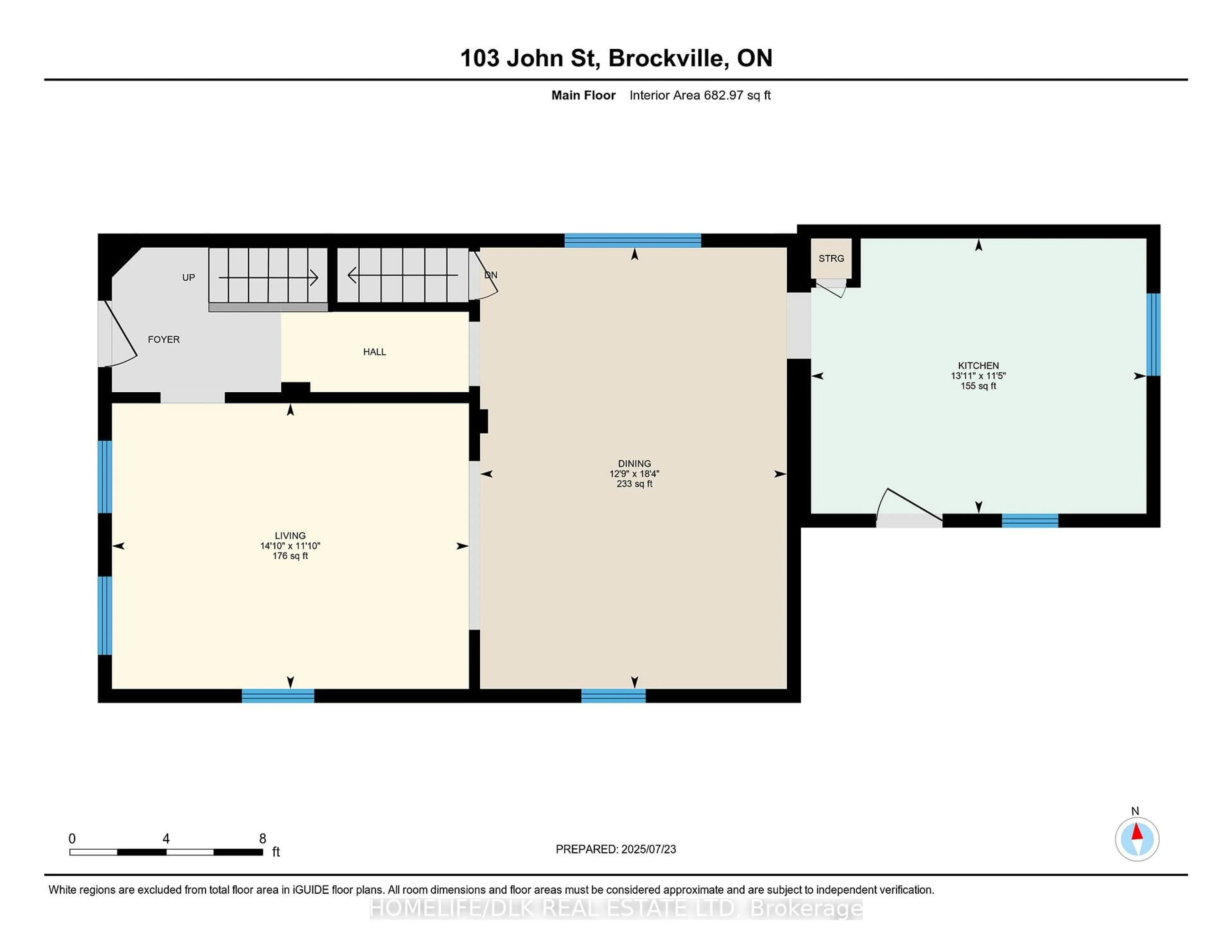 Floor plan for 103 John St, Brockville Ontario K6V 5B3