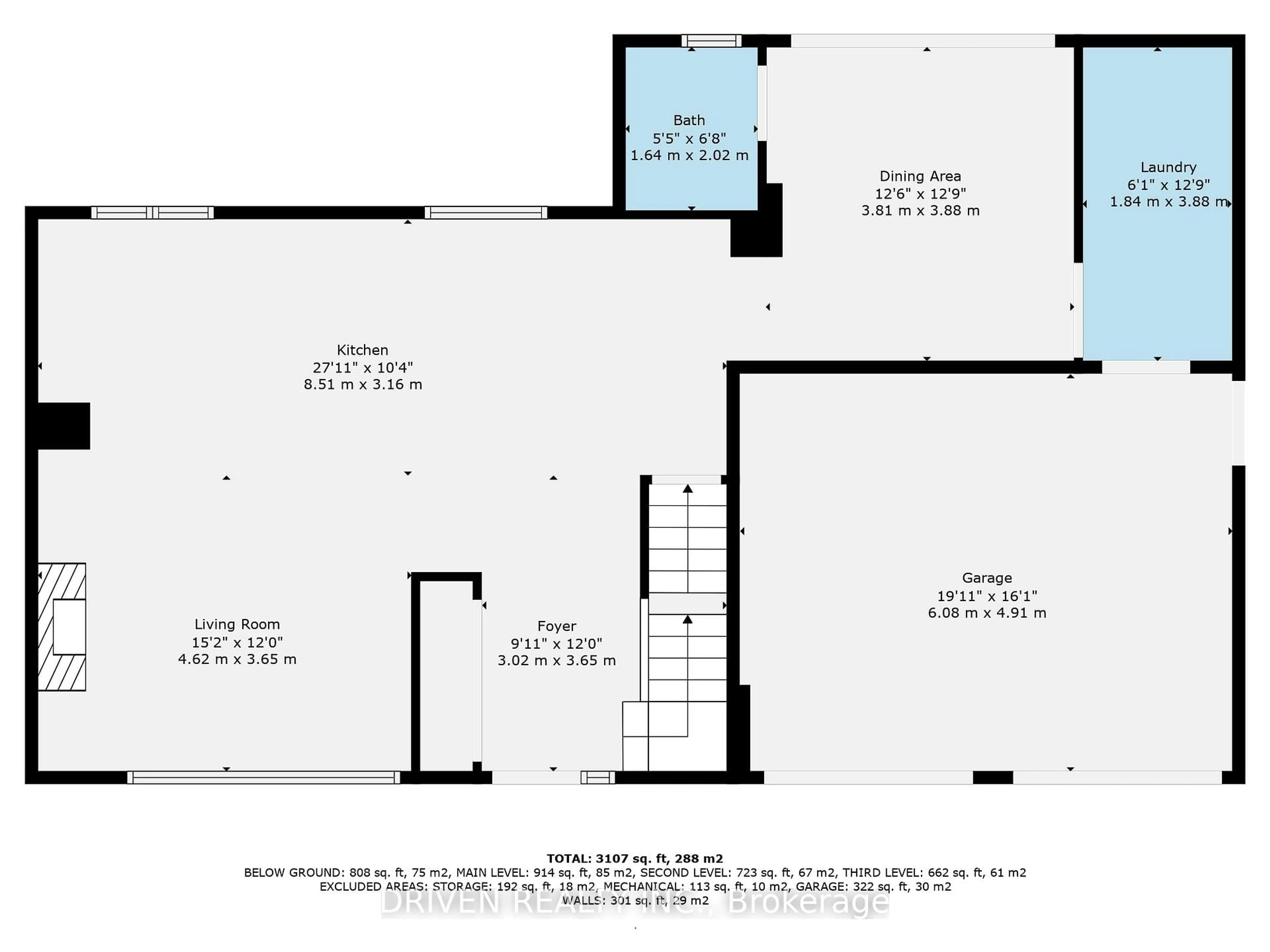 Floor plan for 52 Aero Dr, Ottawa Ontario K2H 5E4