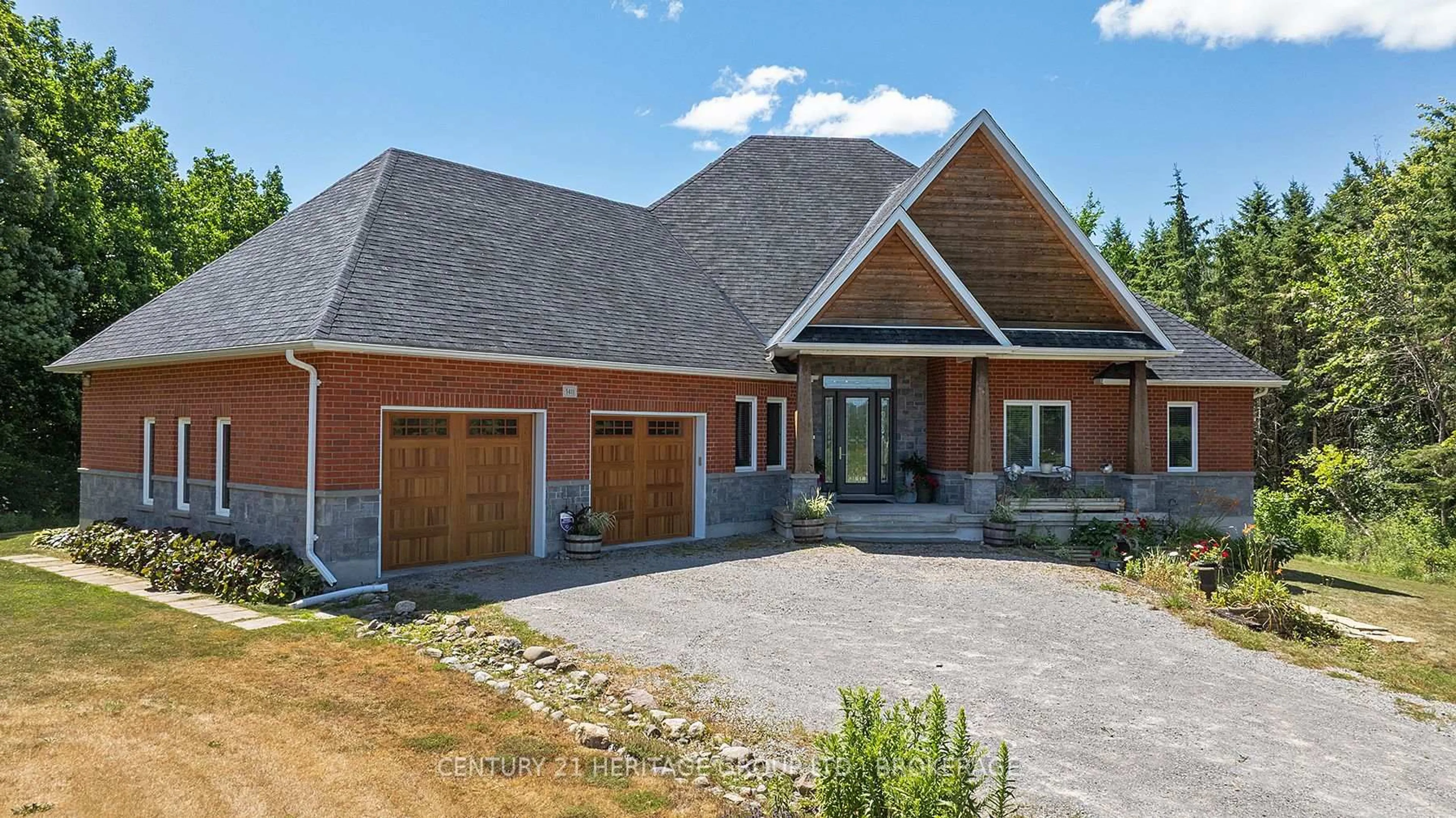 Home with brick exterior material, street for 3411 Creekford Rd, Kingston Ontario K7P 2Z7