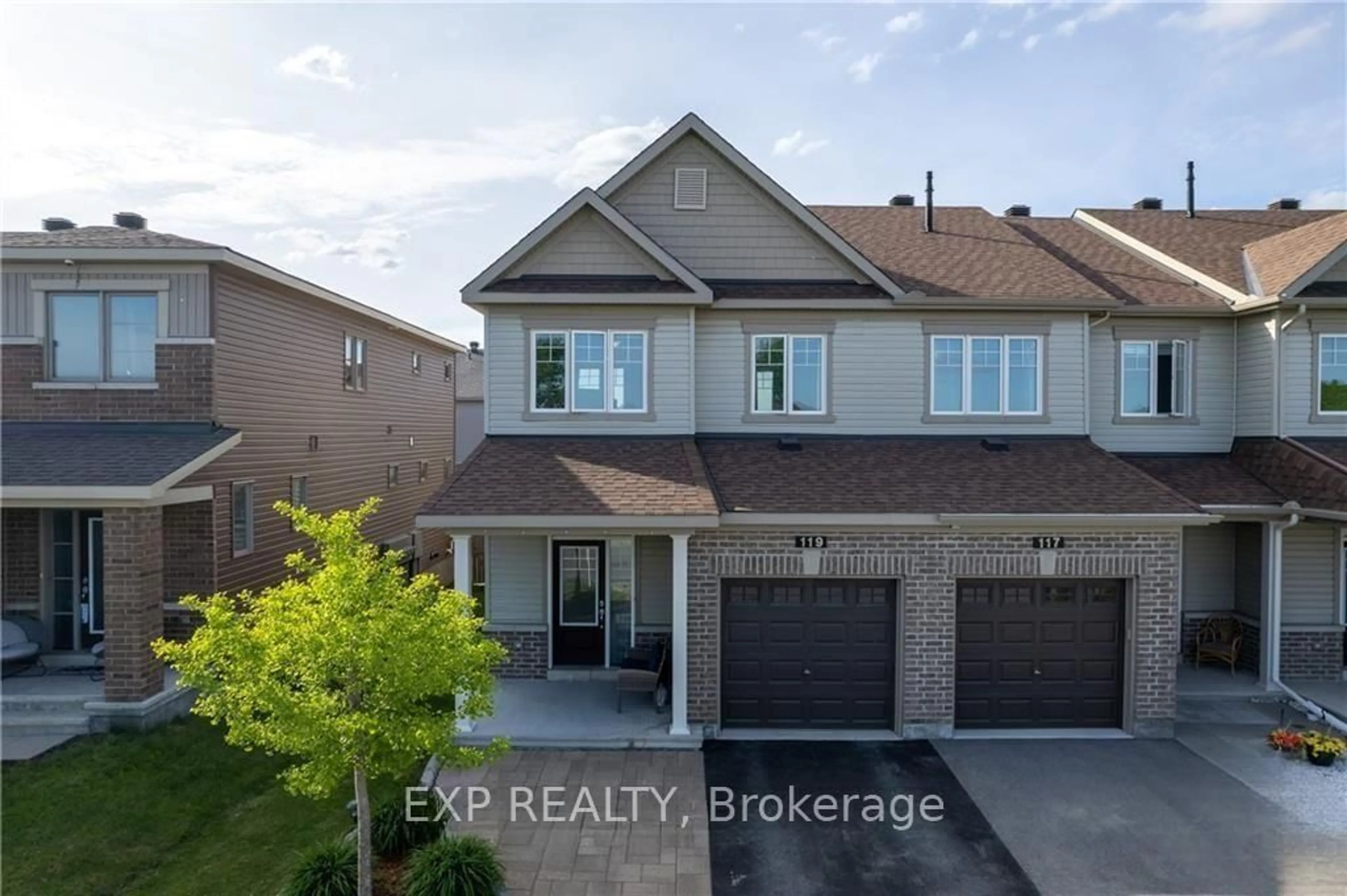 A pic from outside/outdoor area/front of a property/back of a property/a pic from drone, street for 119 Ramsgrange St, Ottawa Ontario K2J 6G4