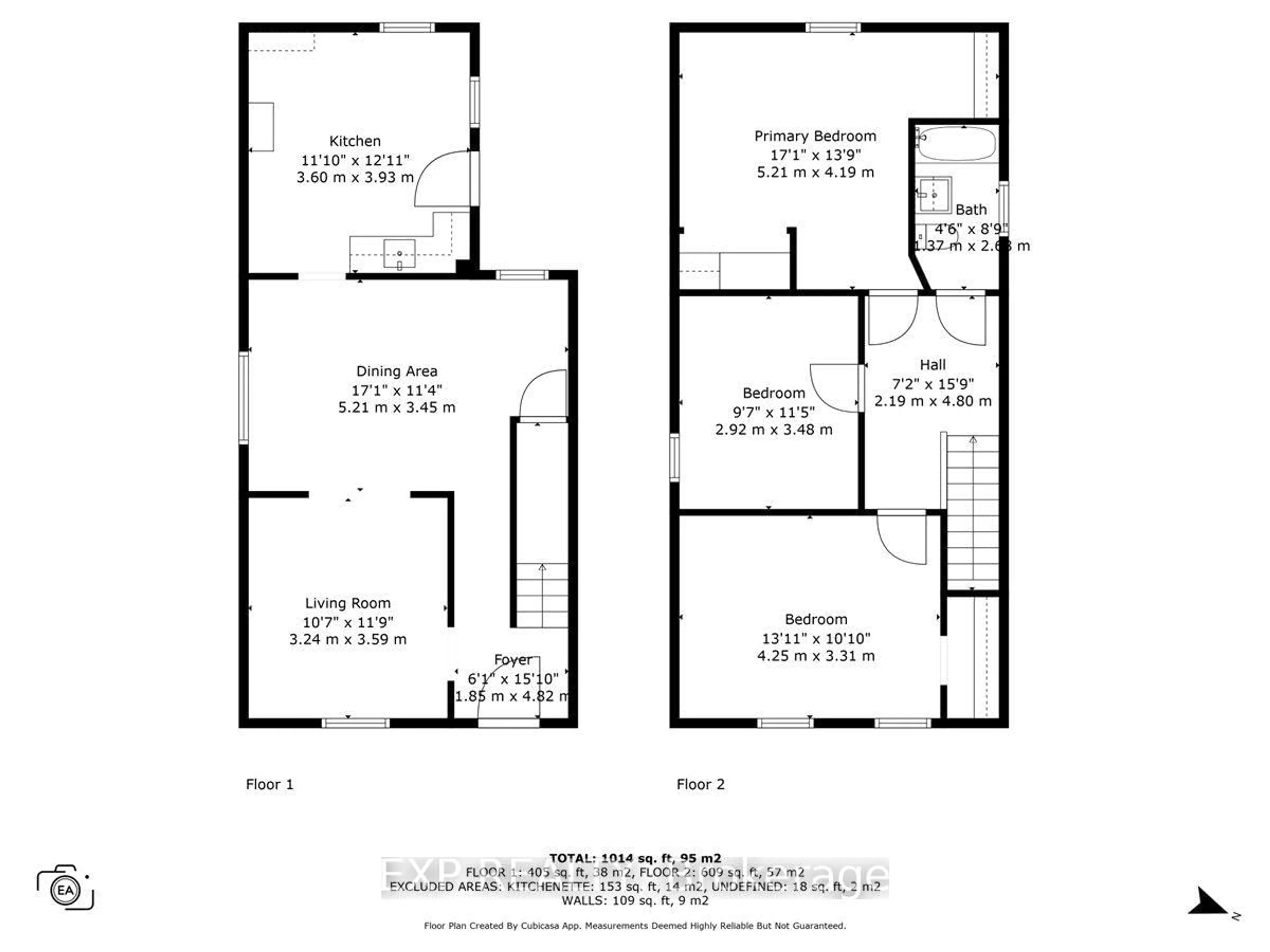 Floor plan for 198 Hinchey Ave, Ottawa Ontario K1Y 1L7