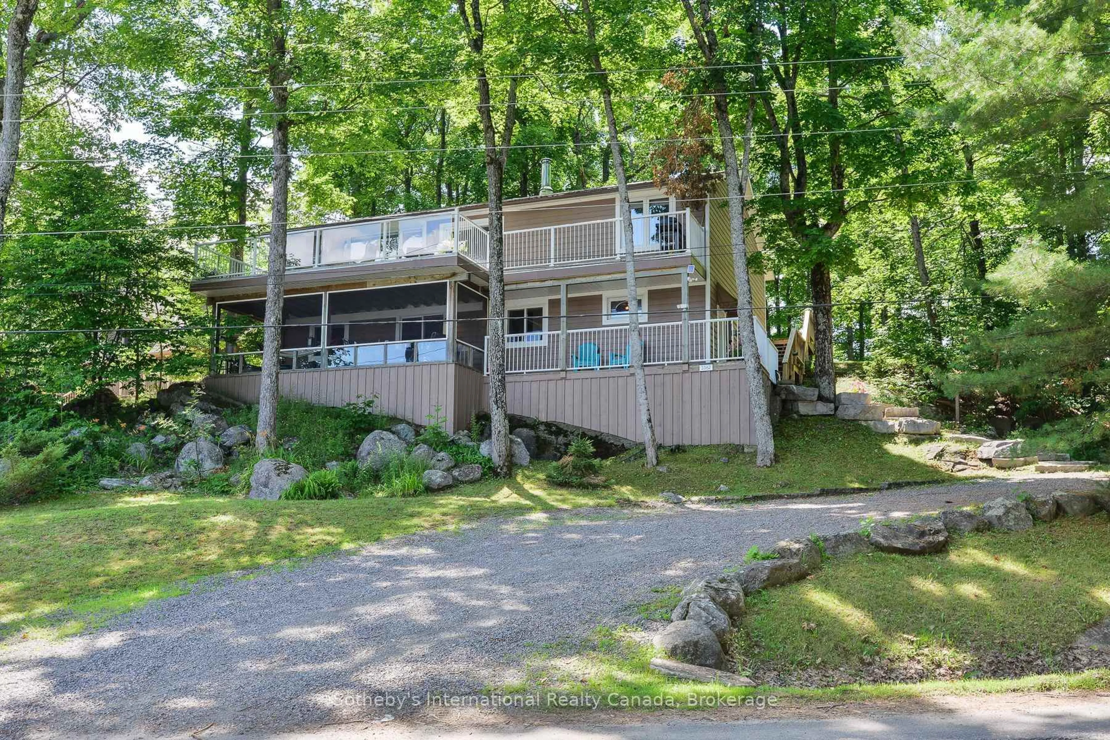 Patio, water/lake/river/ocean view for 1062 Bradley Rd, Muskoka Lakes Ontario P1P 1R2