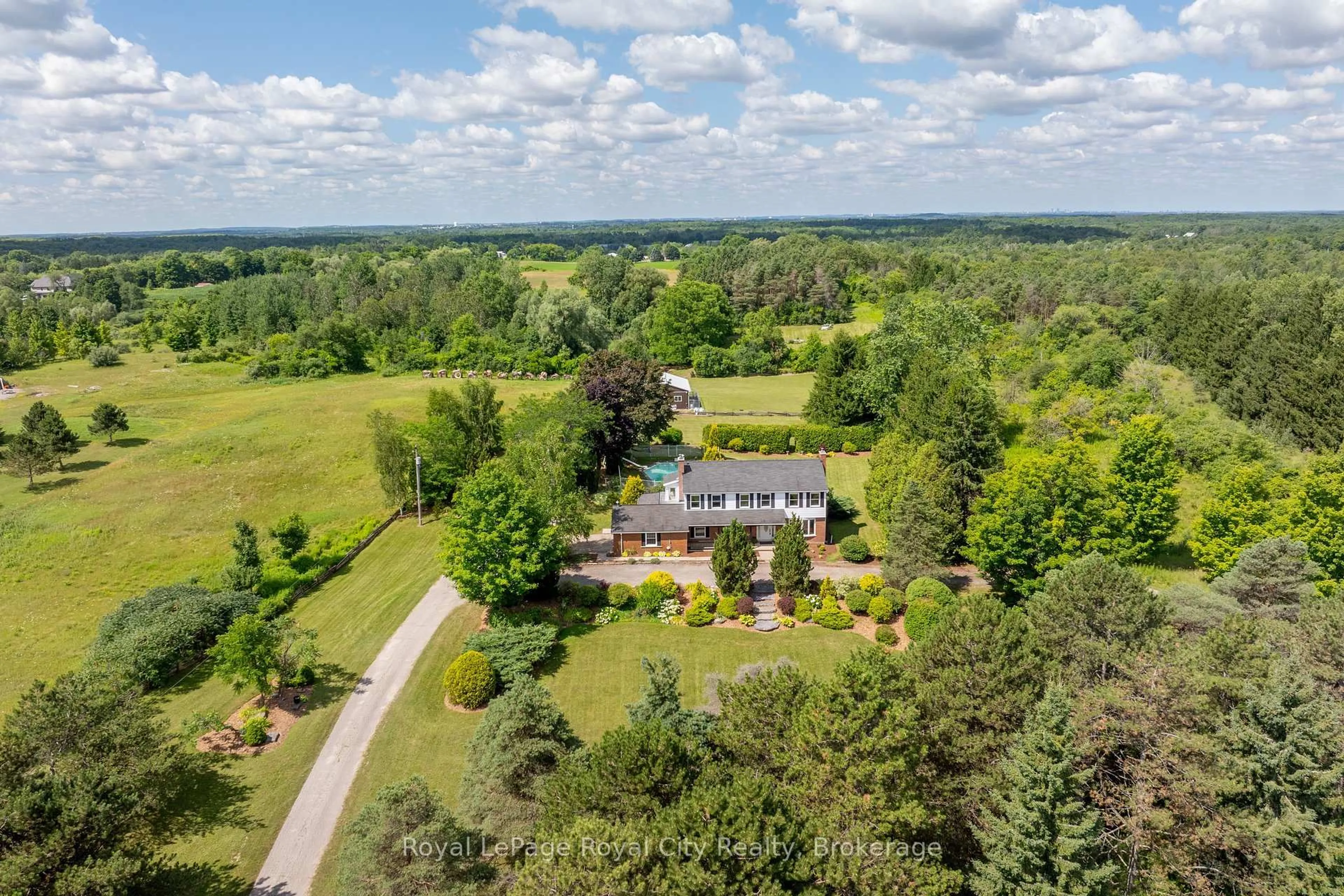 A pic from outside/outdoor area/front of a property/back of a property/a pic from drone, unknown for 4502 Wellington Road 35 Rd, Puslinch Ontario N1H 6J3
