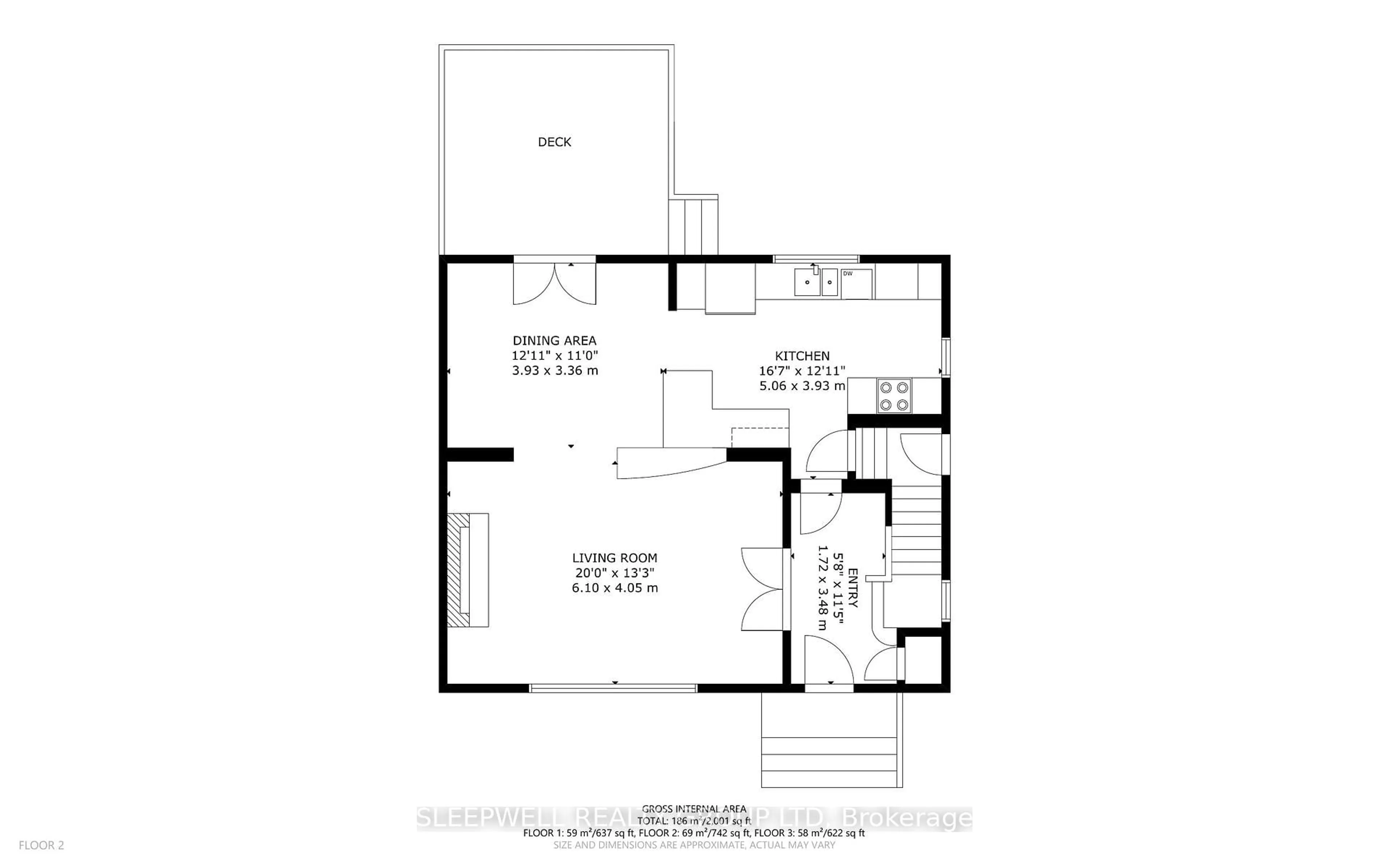 Floor plan for 2209 Belair Dr, Ottawa Ontario K2C 0X2