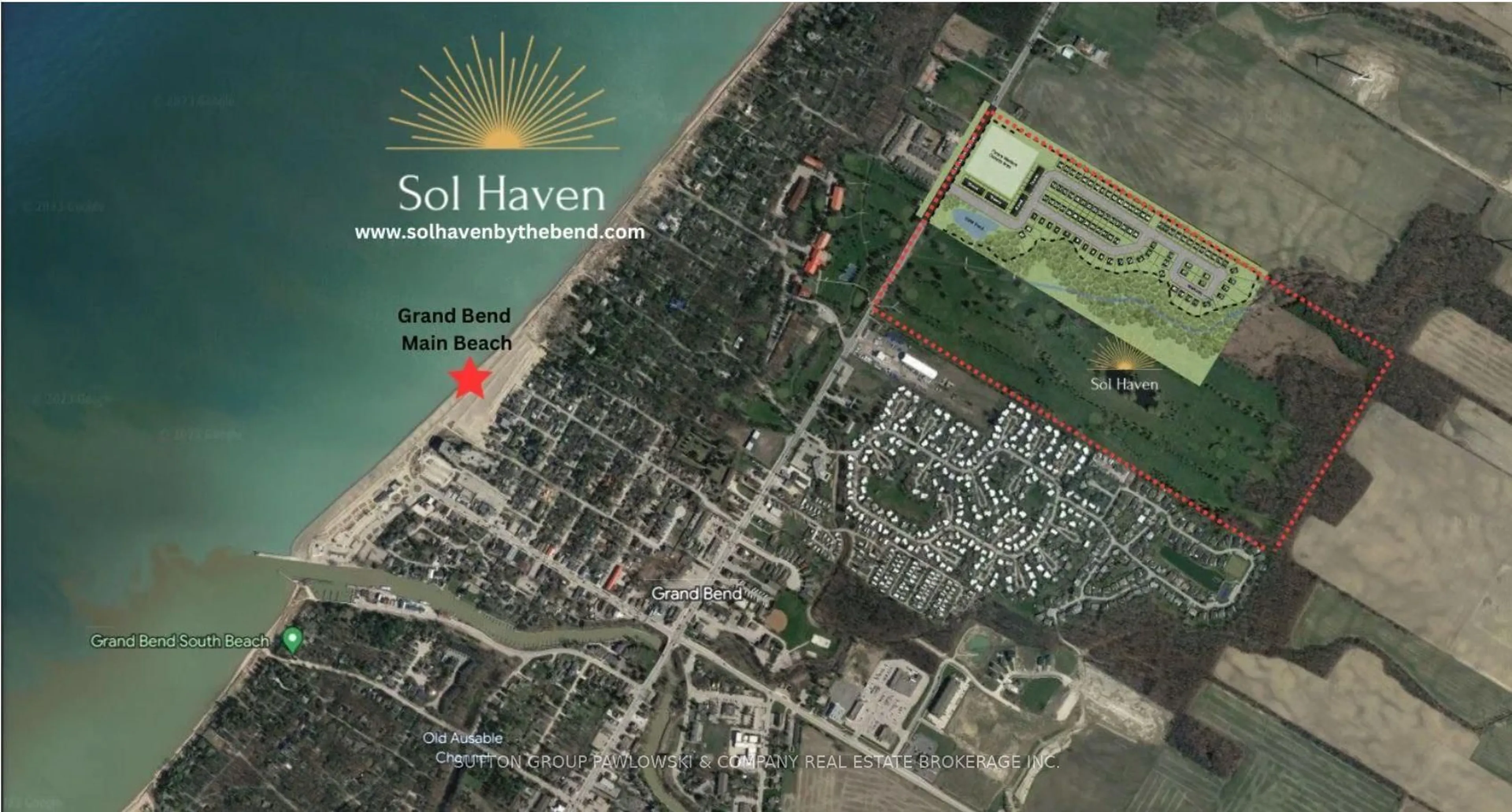 A pic from outside/outdoor area/front of a property/back of a property/a pic from drone, street for 22 Sullivan St #Lot #41, South Huron Ontario N0M 1T0