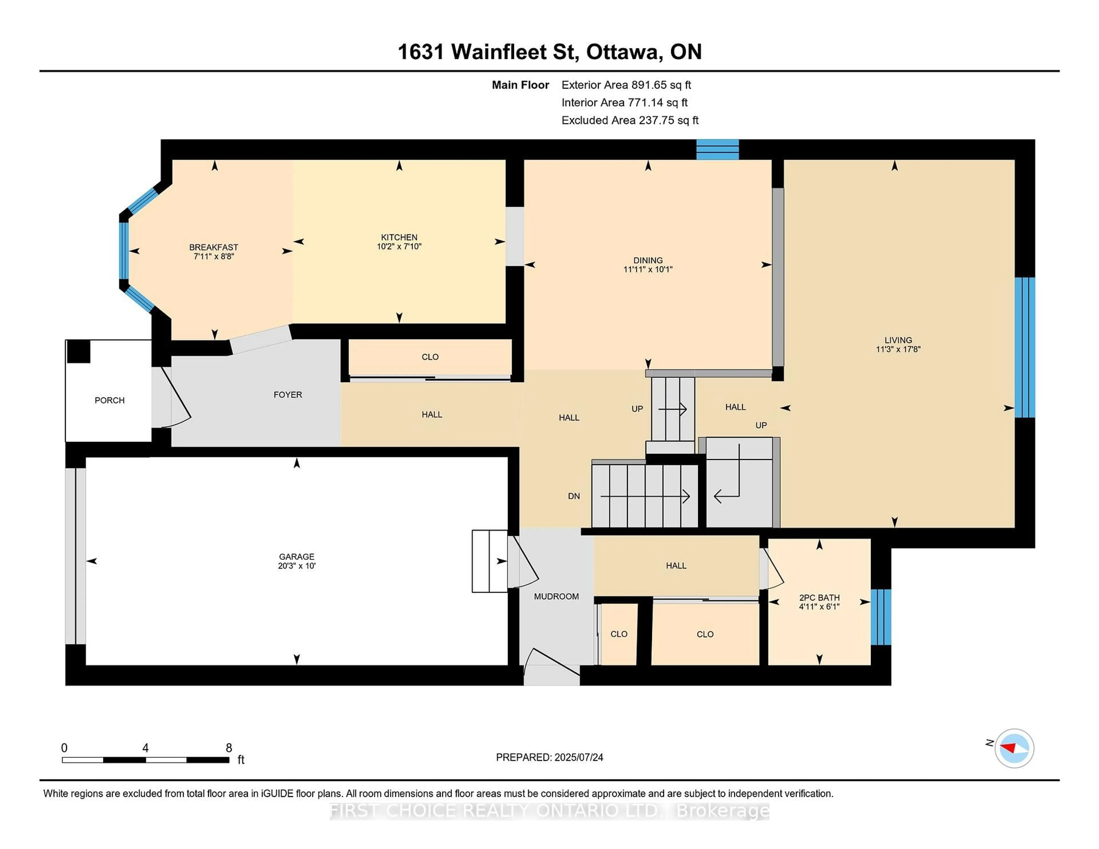 Floor plan for 1631 Wainfleet St, Orleans Ontario K1C 3G3