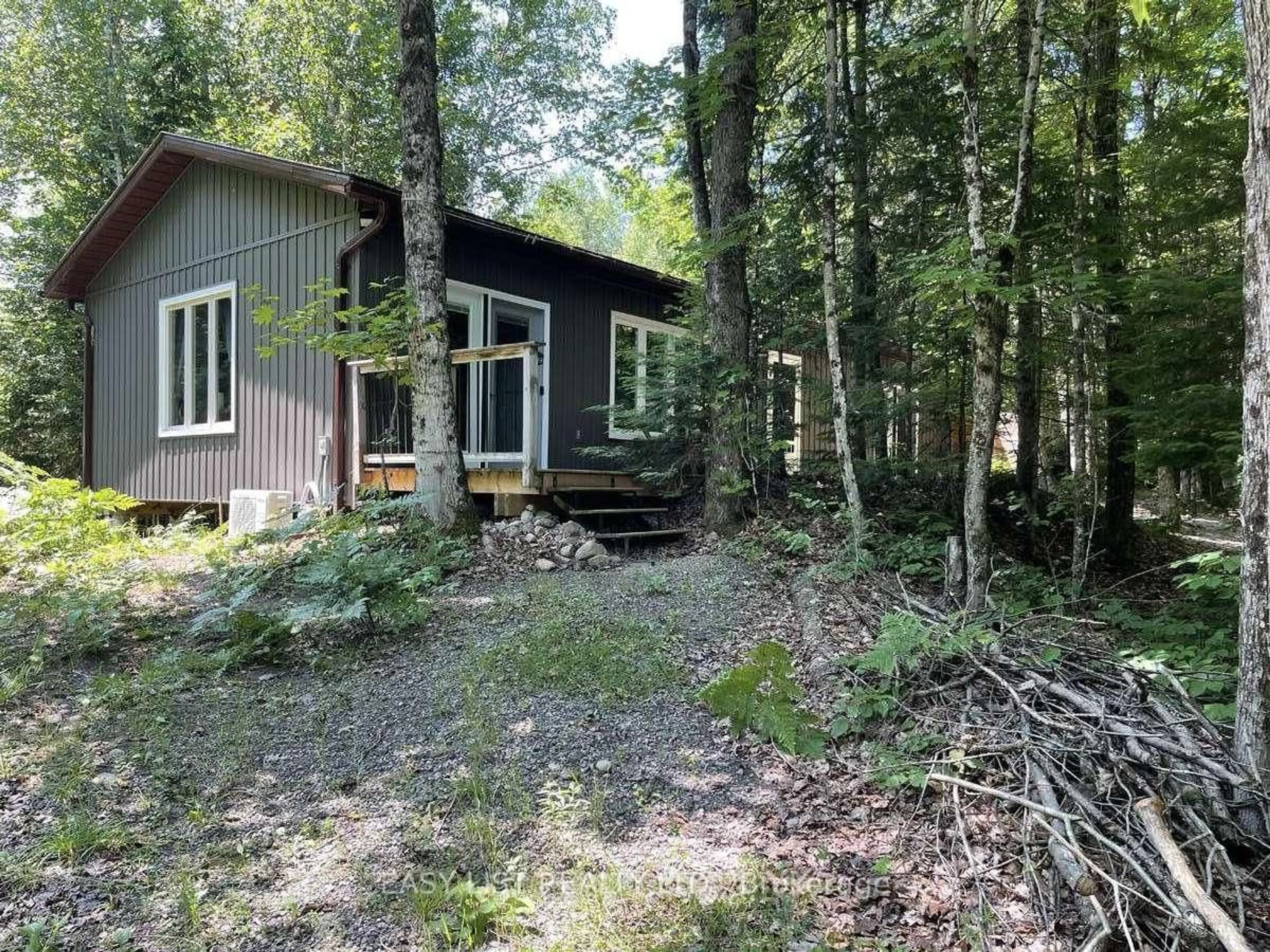 A pic from outside/outdoor area/front of a property/back of a property/a pic from drone, forest/trees view for 1397 Tattersal Rd, Dysart et al Ontario K0M 1S0