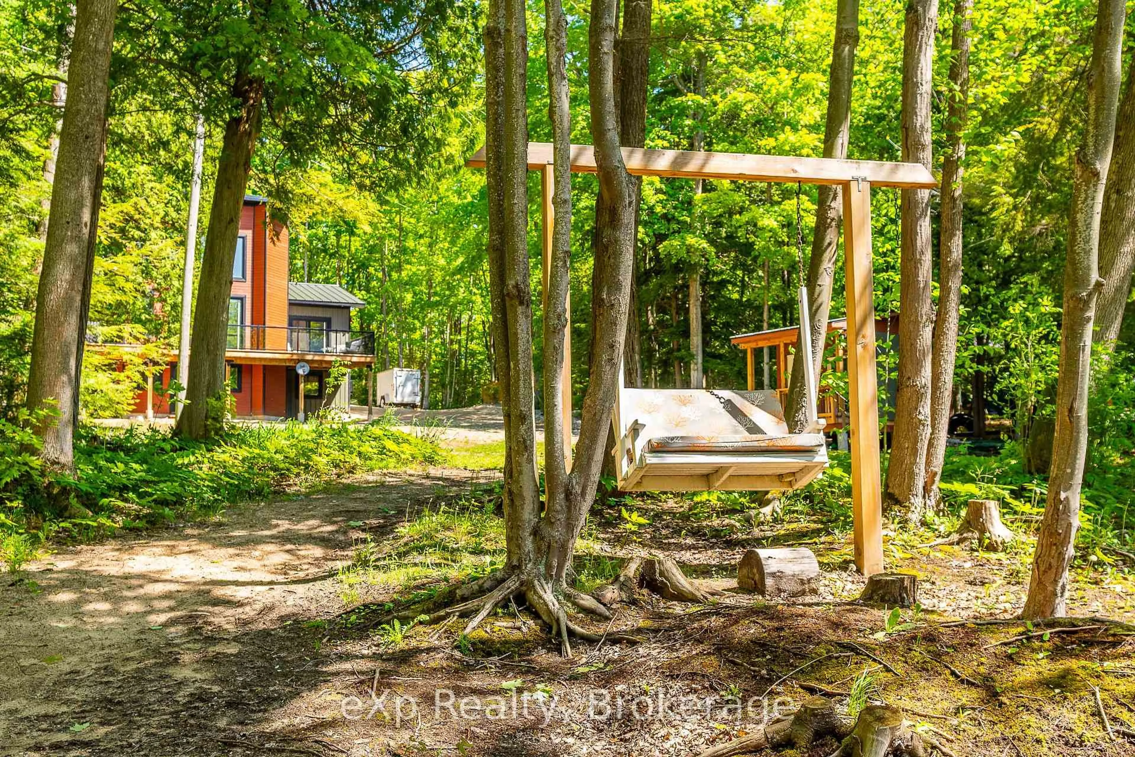 Patio, forest/trees view for 78 INDIAN Tr, South Bruce Peninsula Ontario N0H 2G0