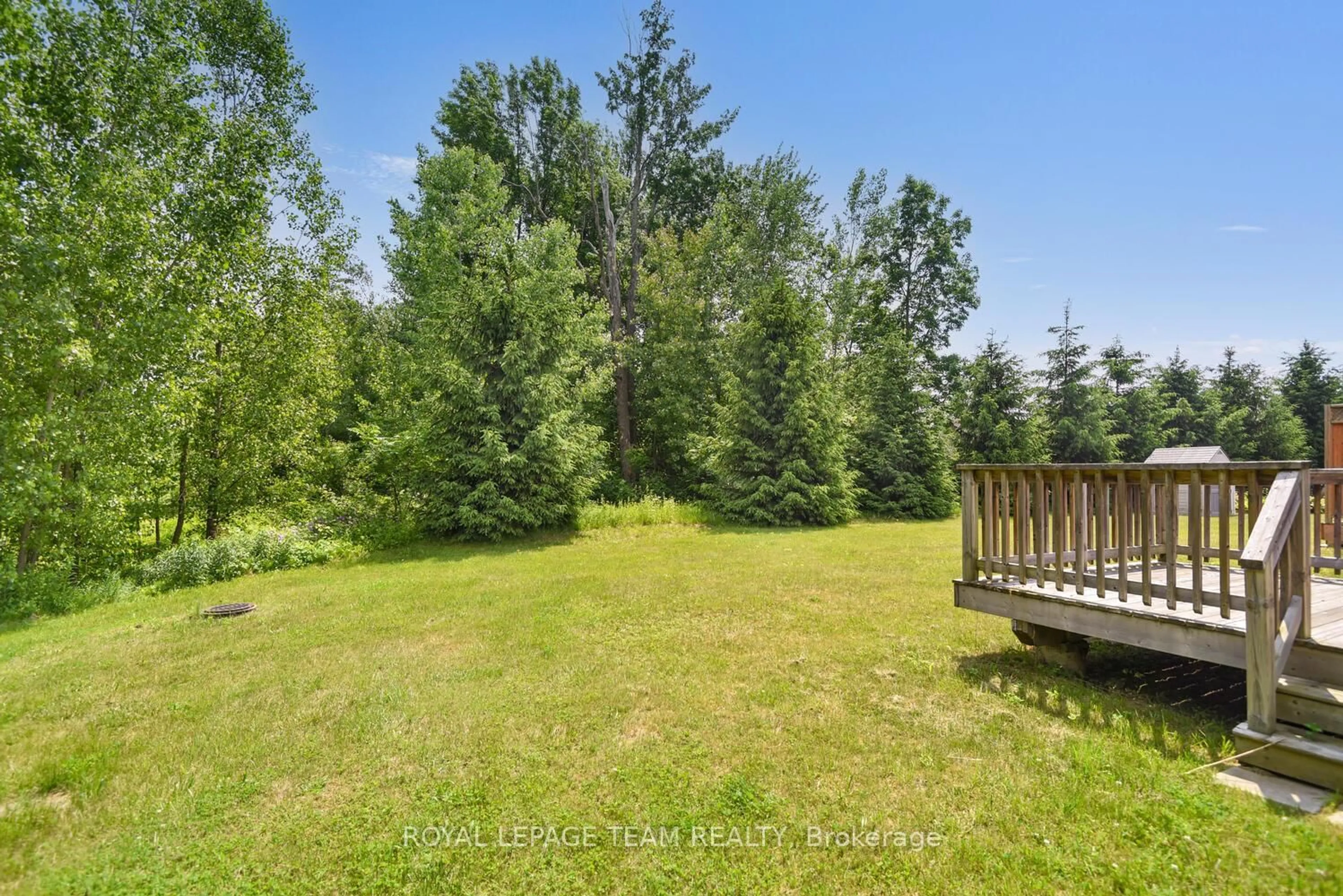 A pic from outside/outdoor area/front of a property/back of a property/a pic from drone, forest/trees view for 361 Fischl Dr, Prescott Ontario K0E 1T0
