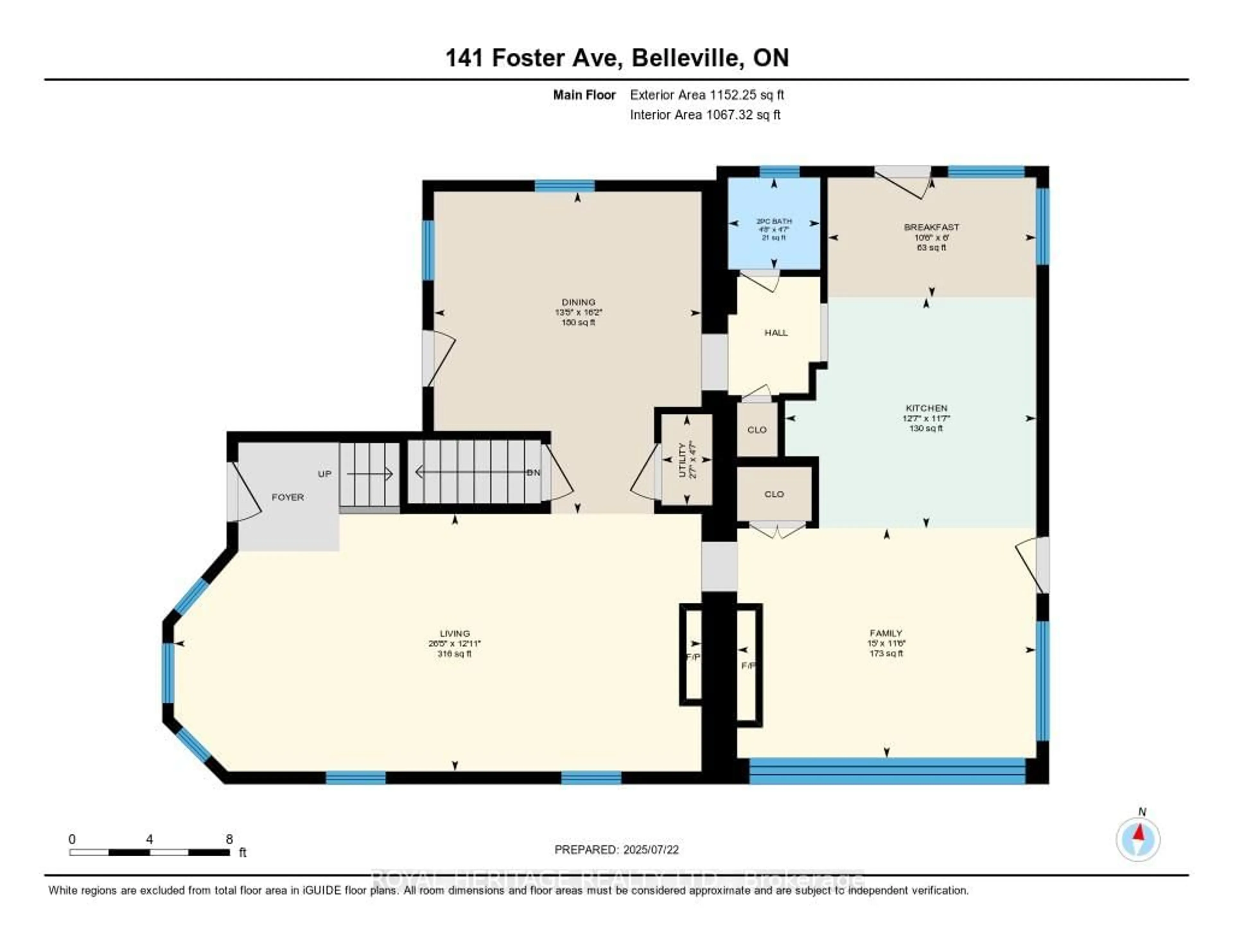 Floor plan for 141 Foster Ave, Belleville Ontario K8N 3P8