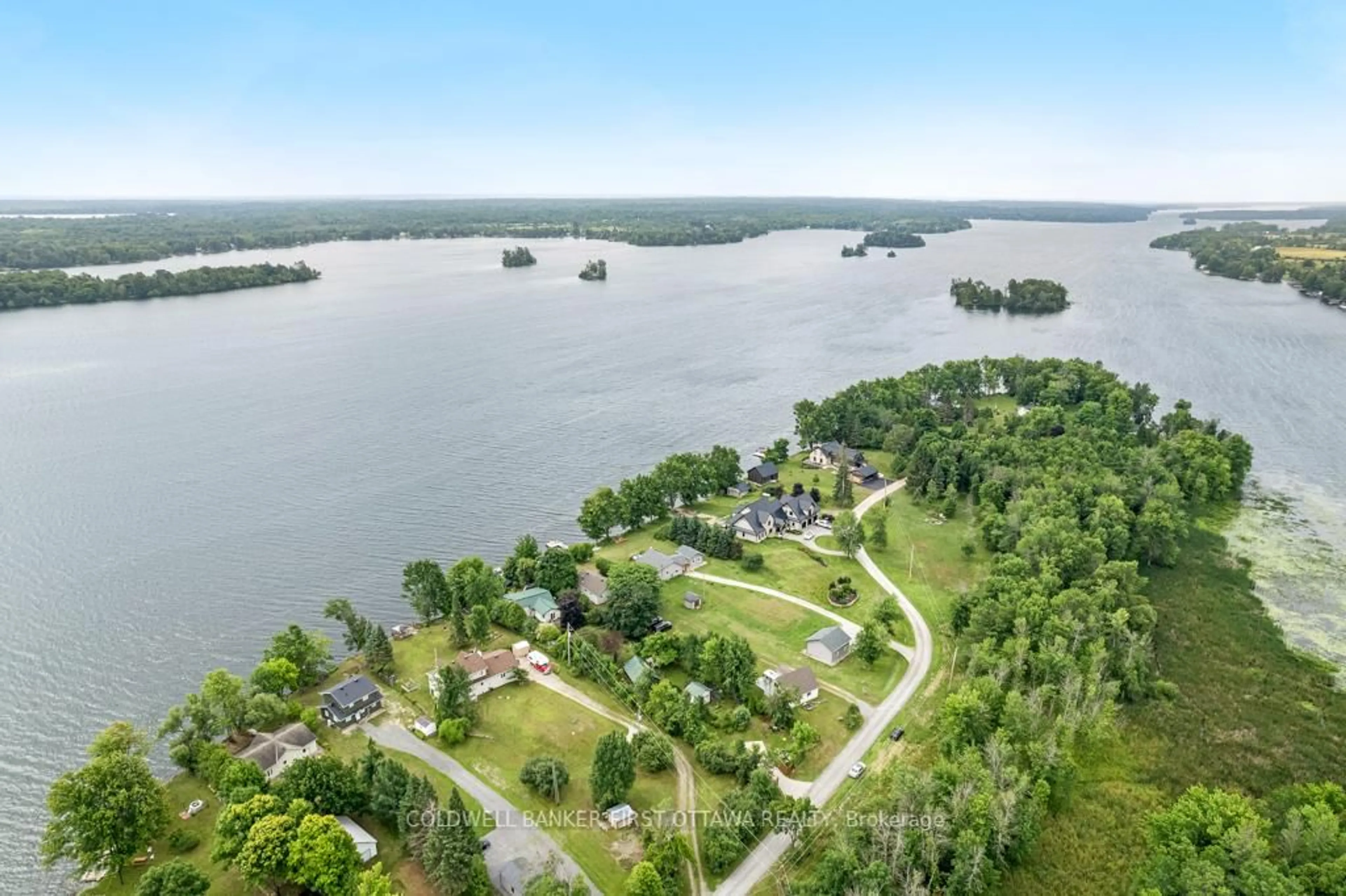 A pic from outside/outdoor area/front of a property/back of a property/a pic from drone, water/lake/river/ocean view for 160 McVeety Rd, Perth Ontario K7H 3C7
