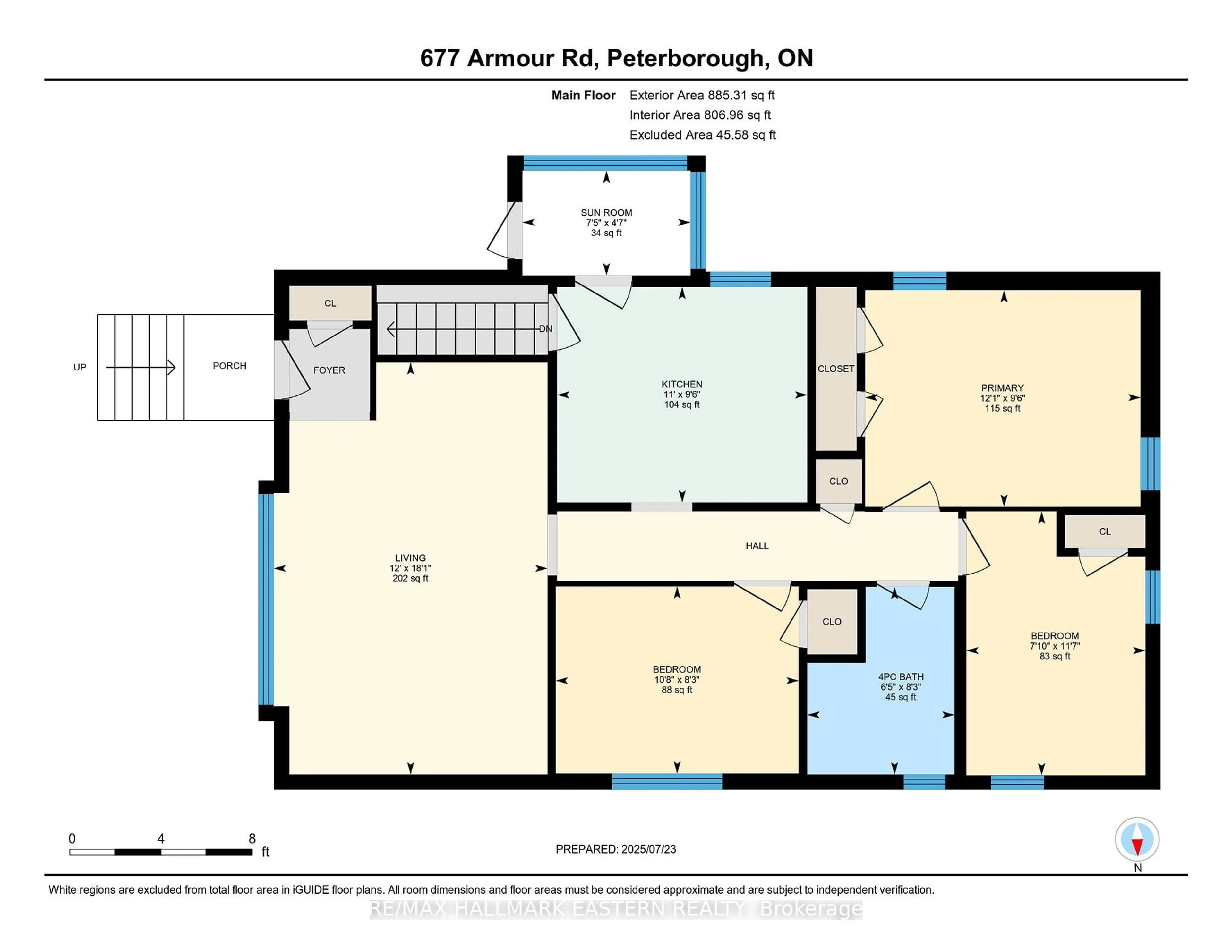 Floor plan for 677 Armour Rd, Peterborough East Ontario K9H 1Z5