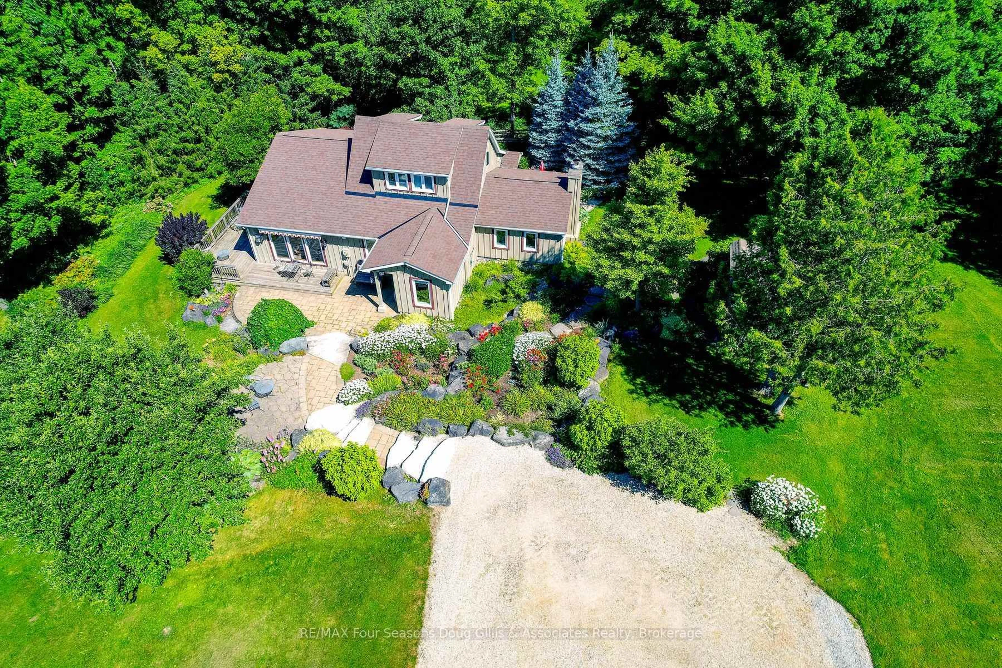 A pic from outside/outdoor area/front of a property/back of a property/a pic from drone, unknown for 546287 4B Sdrd, Grey Highlands Ontario N0C 1G0