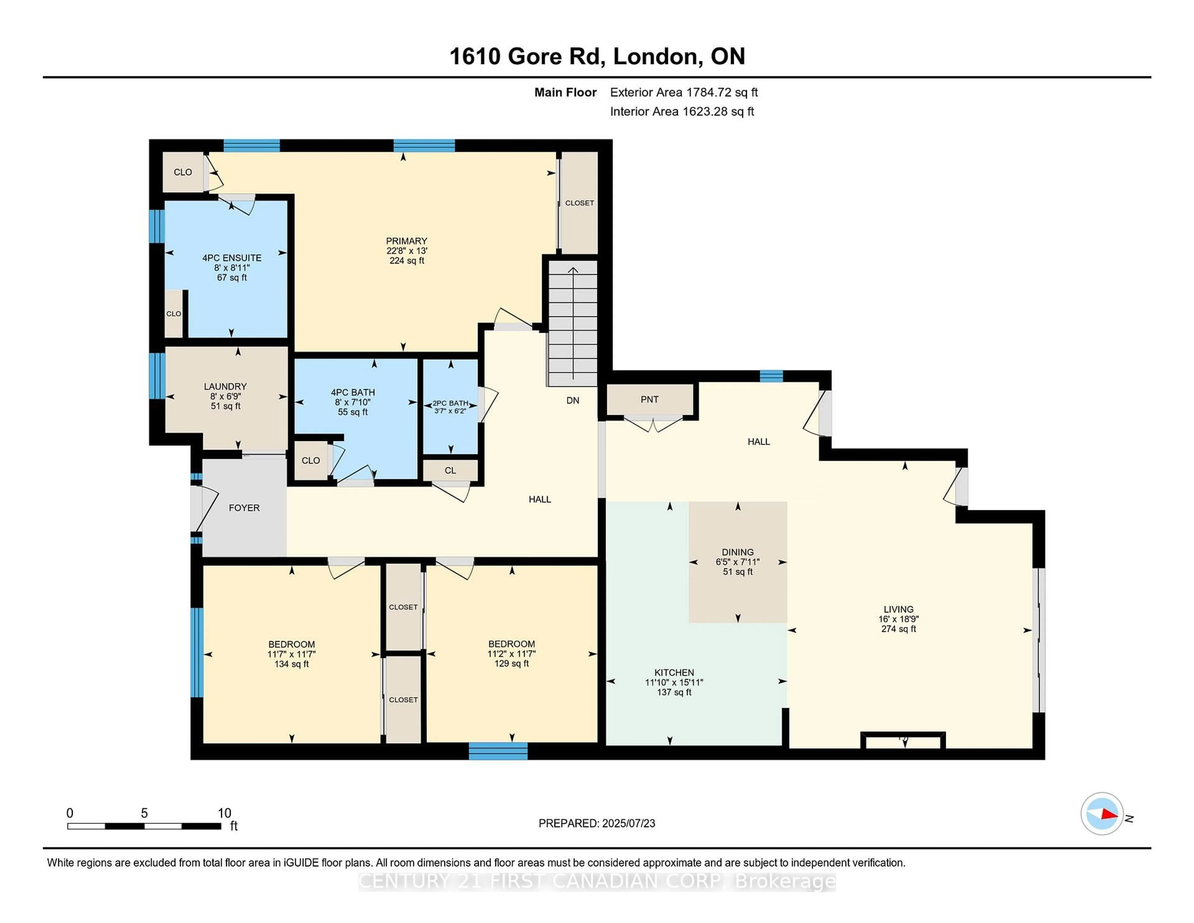 Floor plan for 1610 Gore Rd, London East Ontario N5W 1T8