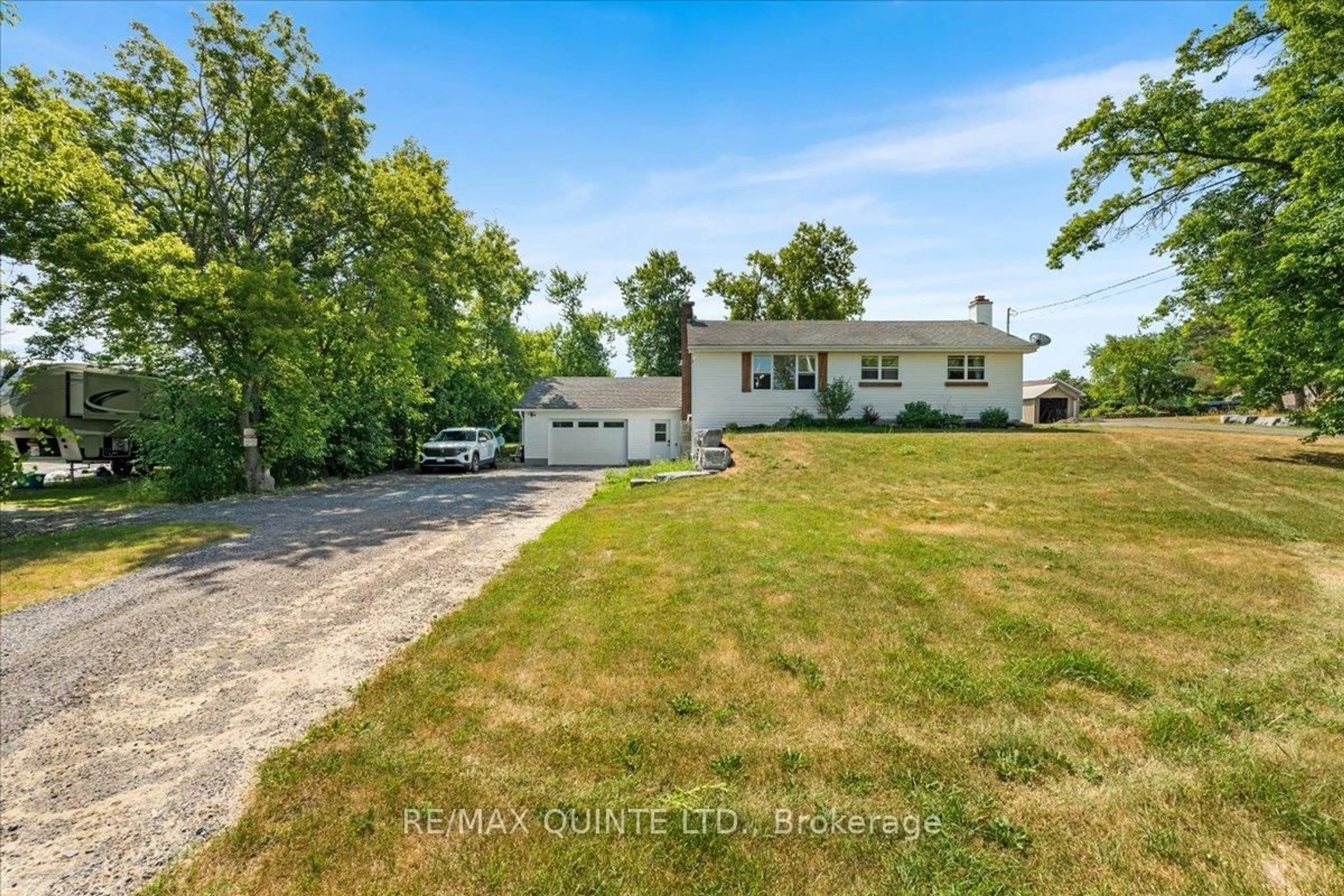 A pic from outside/outdoor area/front of a property/back of a property/a pic from drone, street for 594 Shannon Rd, Tyendinaga Ontario K0K 2V0