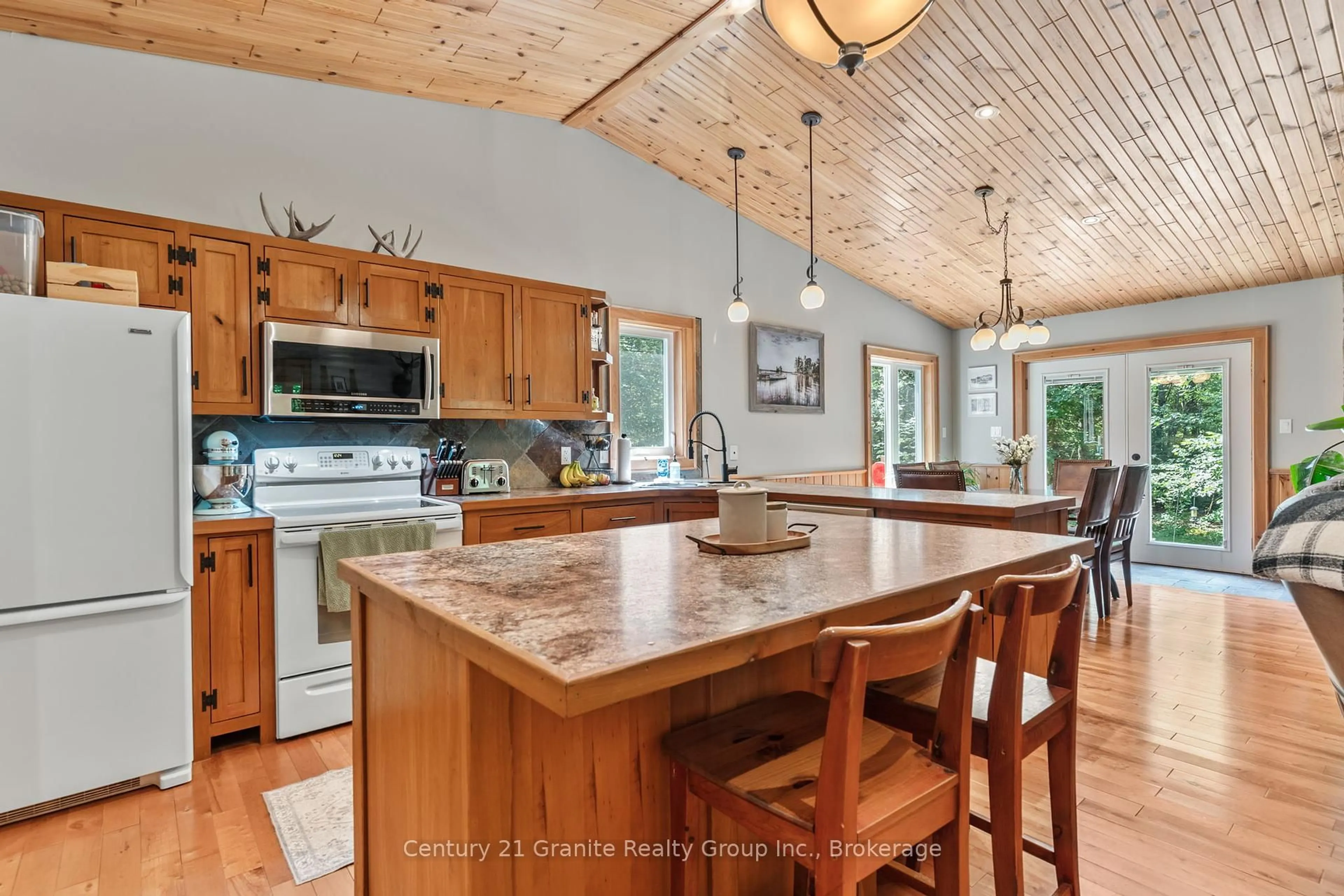 Open concept kitchen, ceramic/tile floor for 1012 Redner Rd, Algonquin Highlands Ontario K0M 1S0