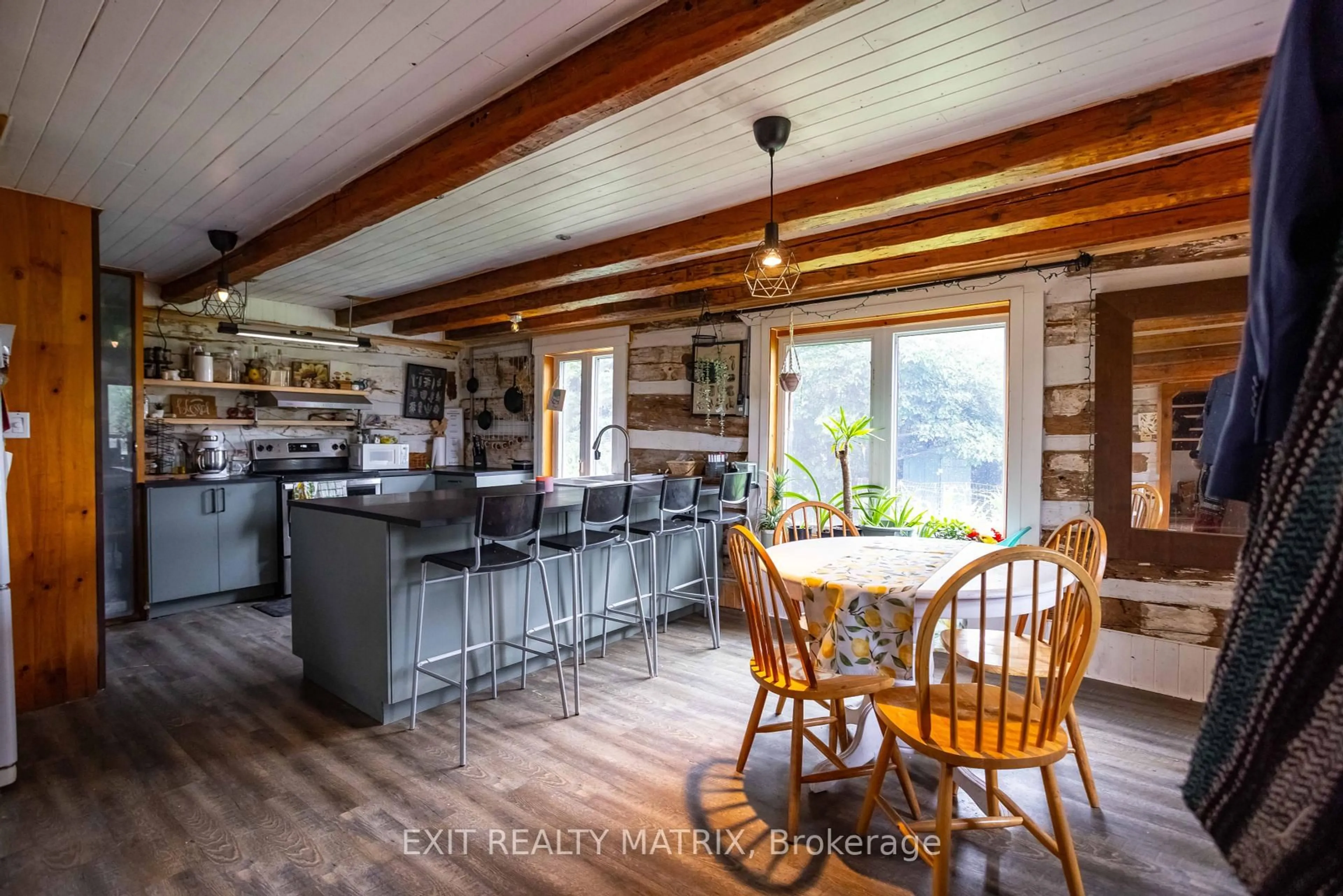 Open concept kitchen, wood/laminate floor for 20255 MAPLE Rd, South Glengarry Ontario K0C 2J0