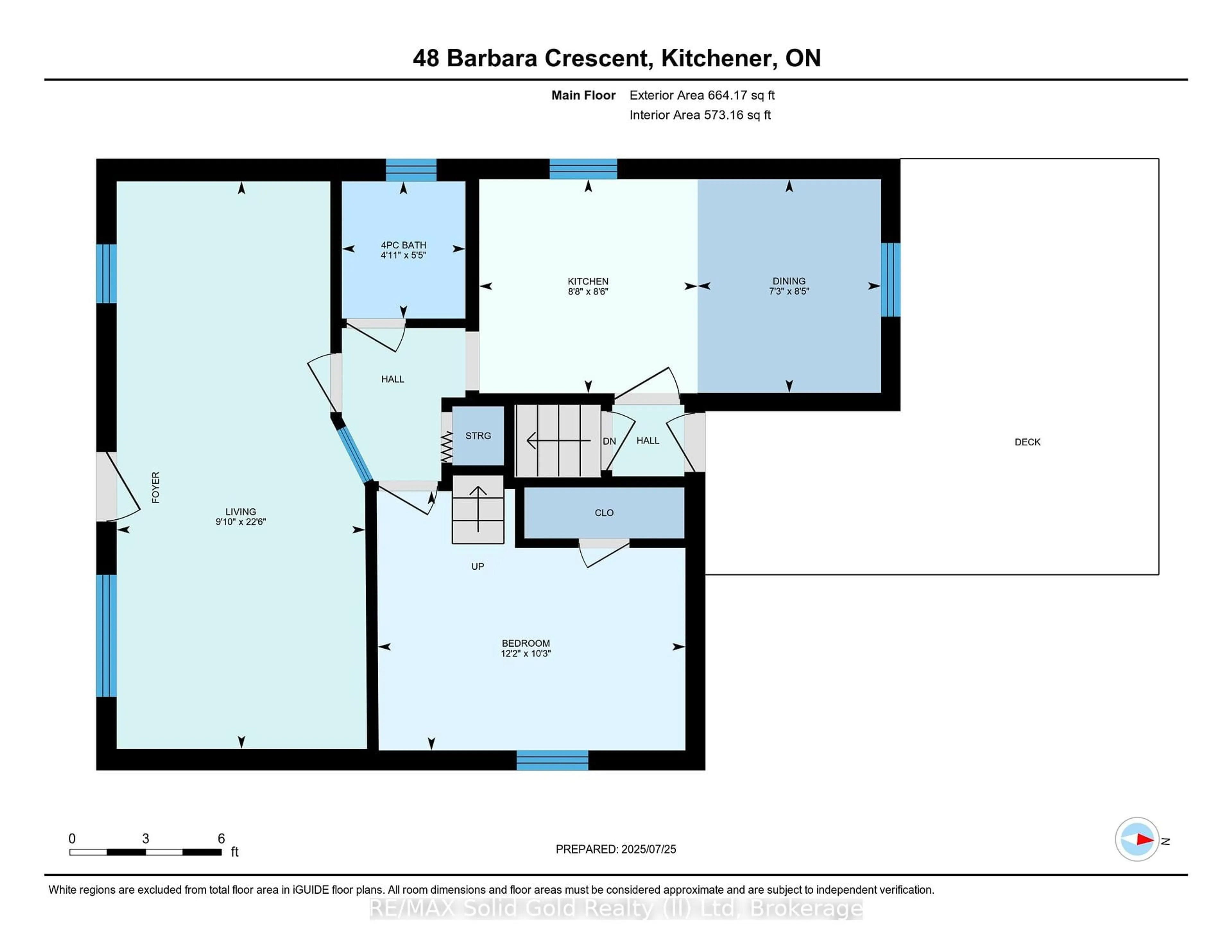 Floor plan for 48 Barbara Cres, Kitchener Ontario N2M 4N2