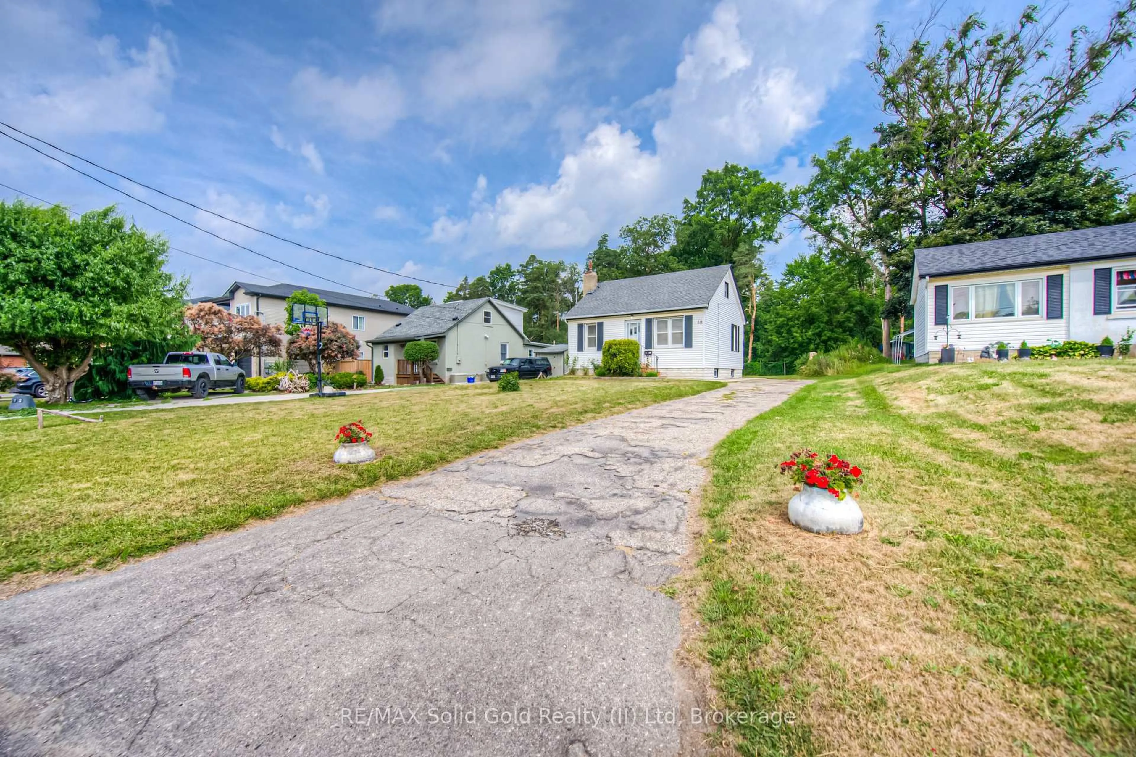 A pic from outside/outdoor area/front of a property/back of a property/a pic from drone, street for 48 Barbara Cres, Kitchener Ontario N2M 4N2