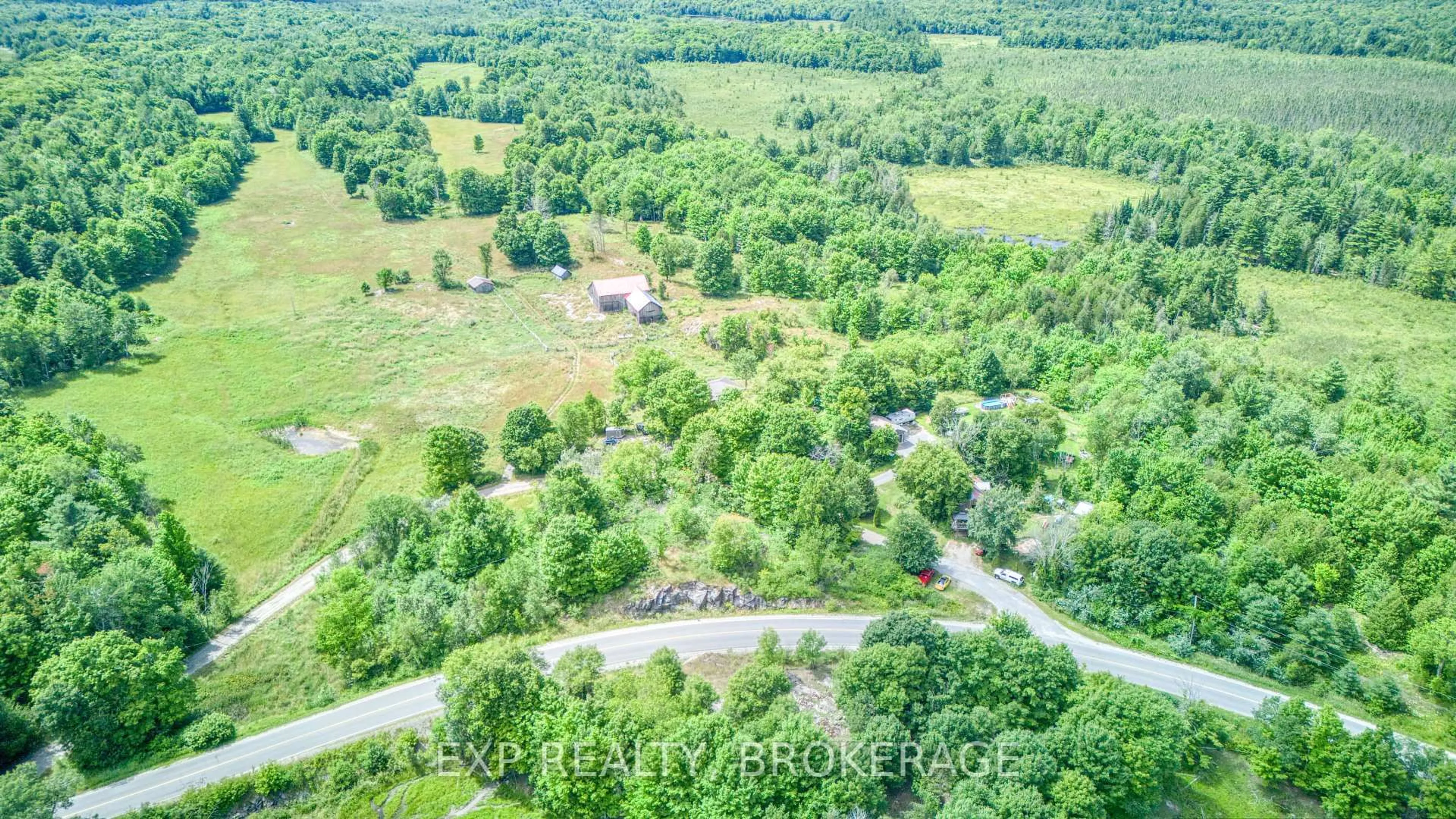 A pic from outside/outdoor area/front of a property/back of a property/a pic from drone, forest/trees view for 3069C FIFTH LAKE Rd, Parham Ontario K0H 2K0