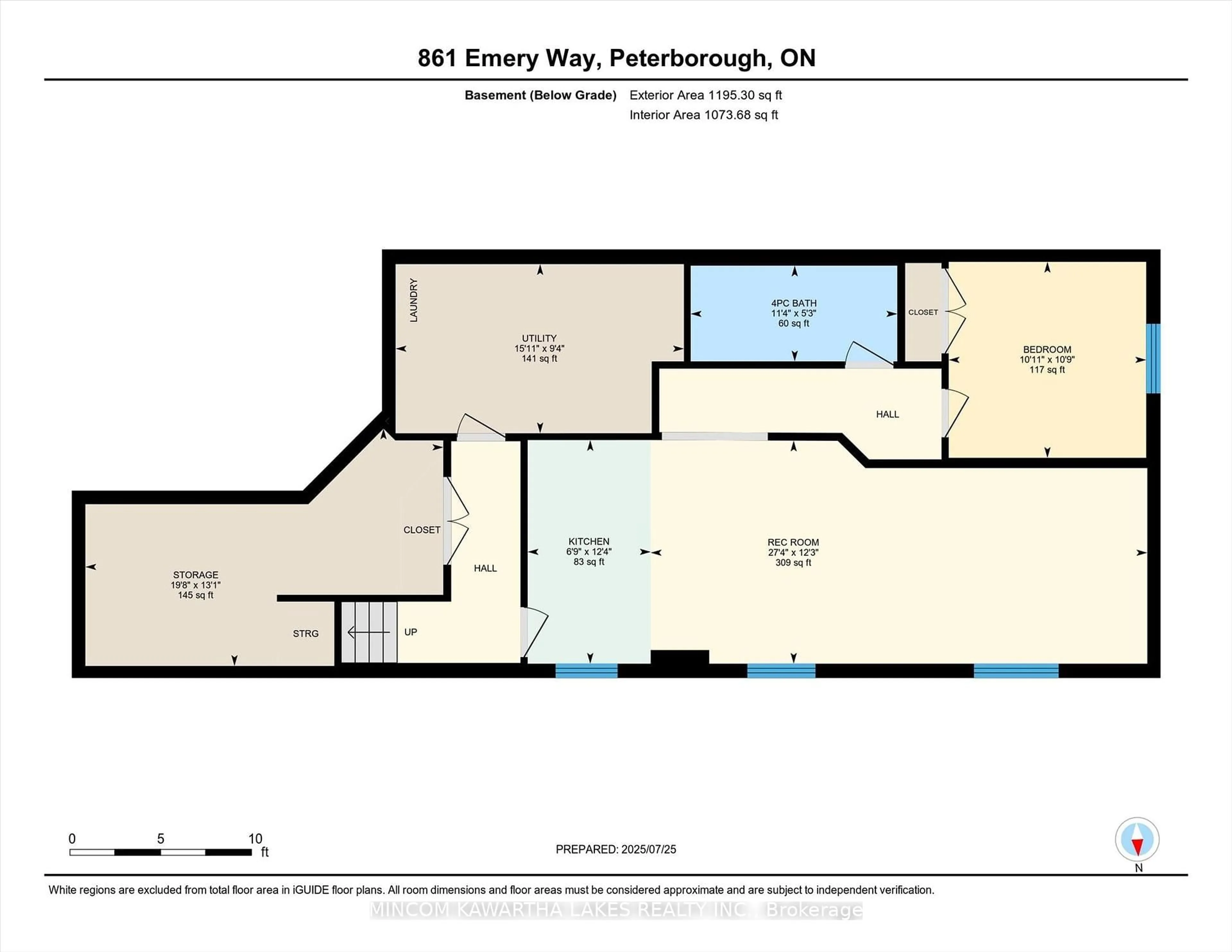 Floor plan for 861 Emery Way, Peterborough North Ontario K9J 0H7